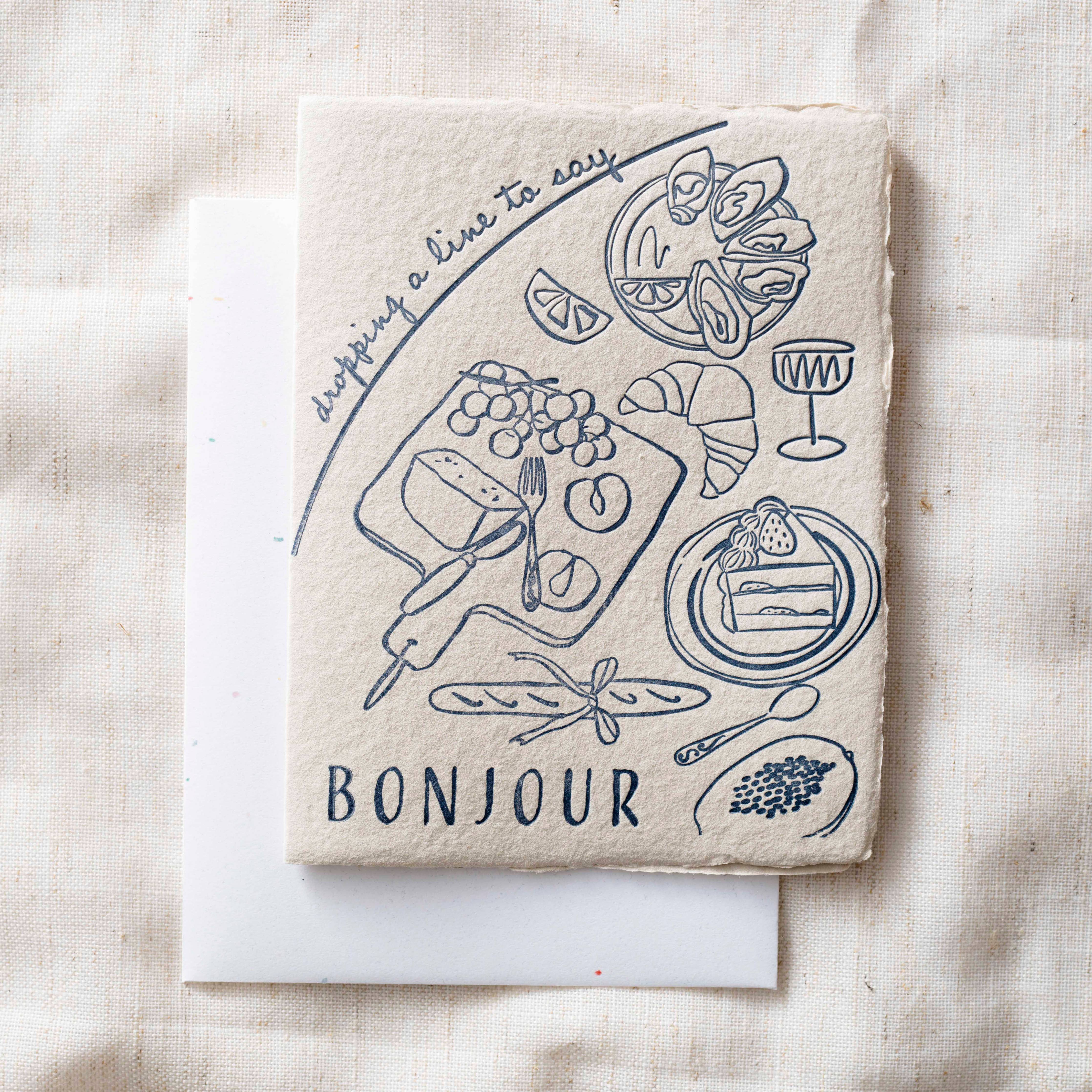 Saying Bonjour / Charcuterie Board Thinking of You Card