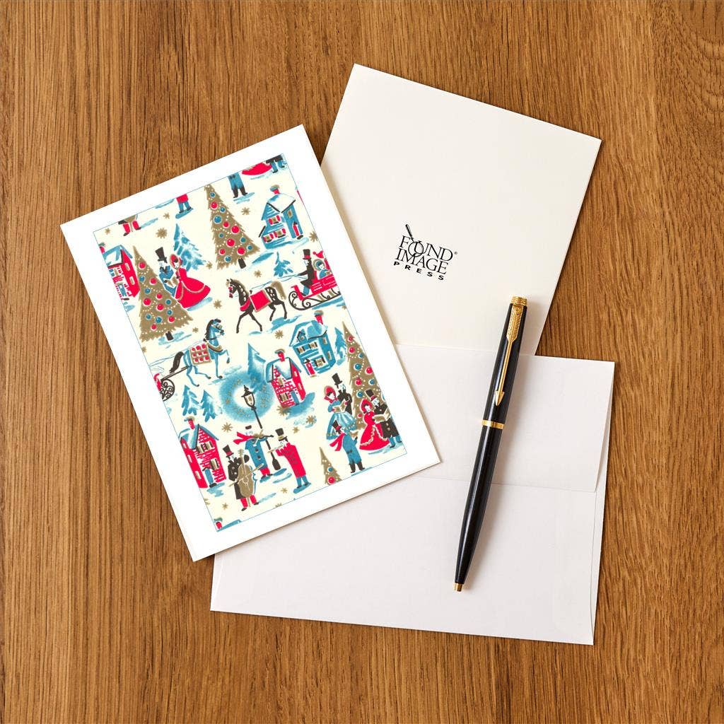 Victorian Christmas Wrapping Card