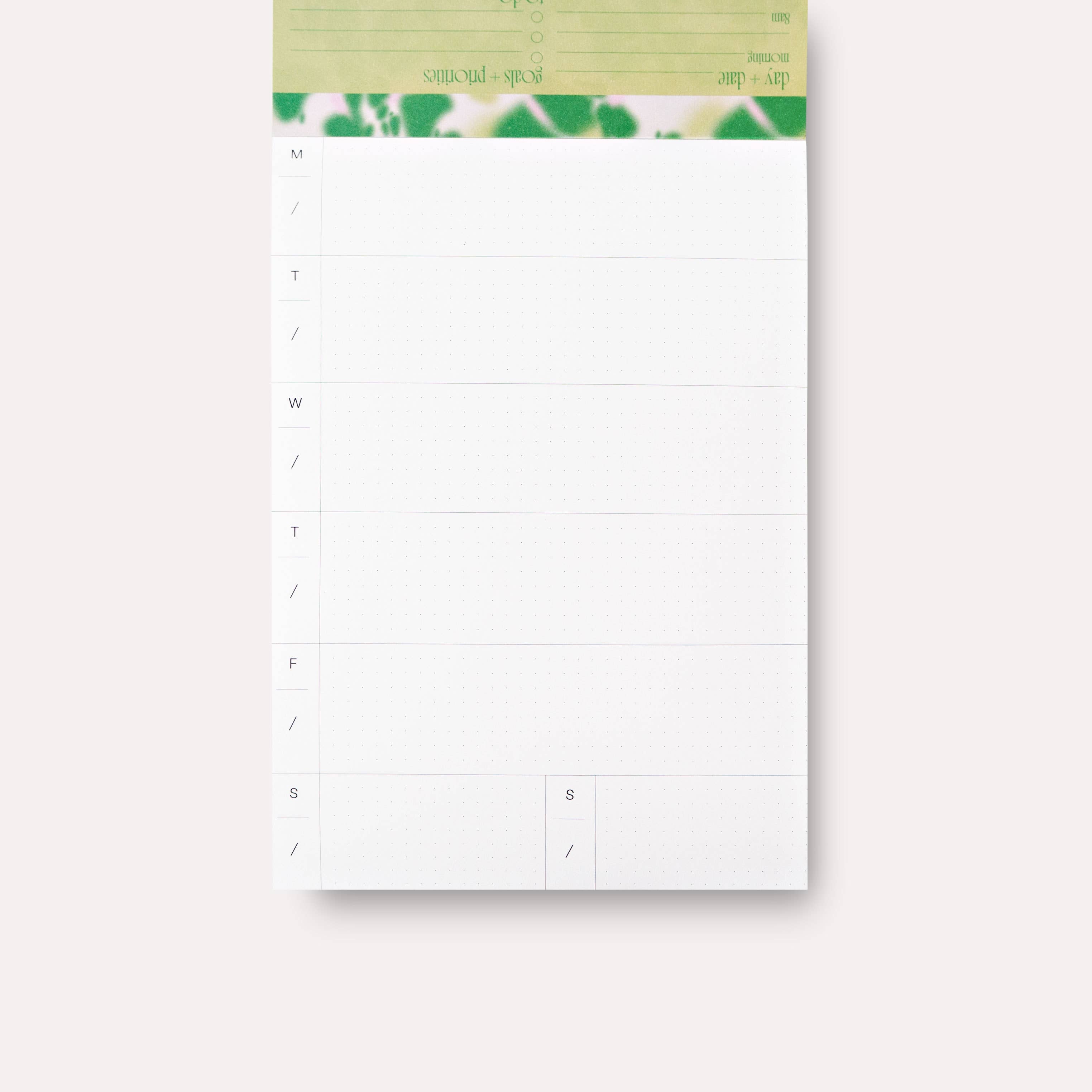 Hazy Daily Planner Pad