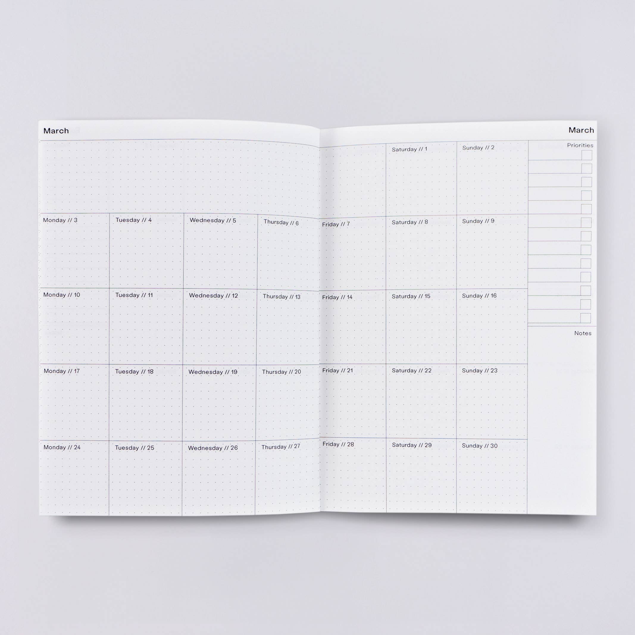 Haus 2025 Dated Weekly Planner Book