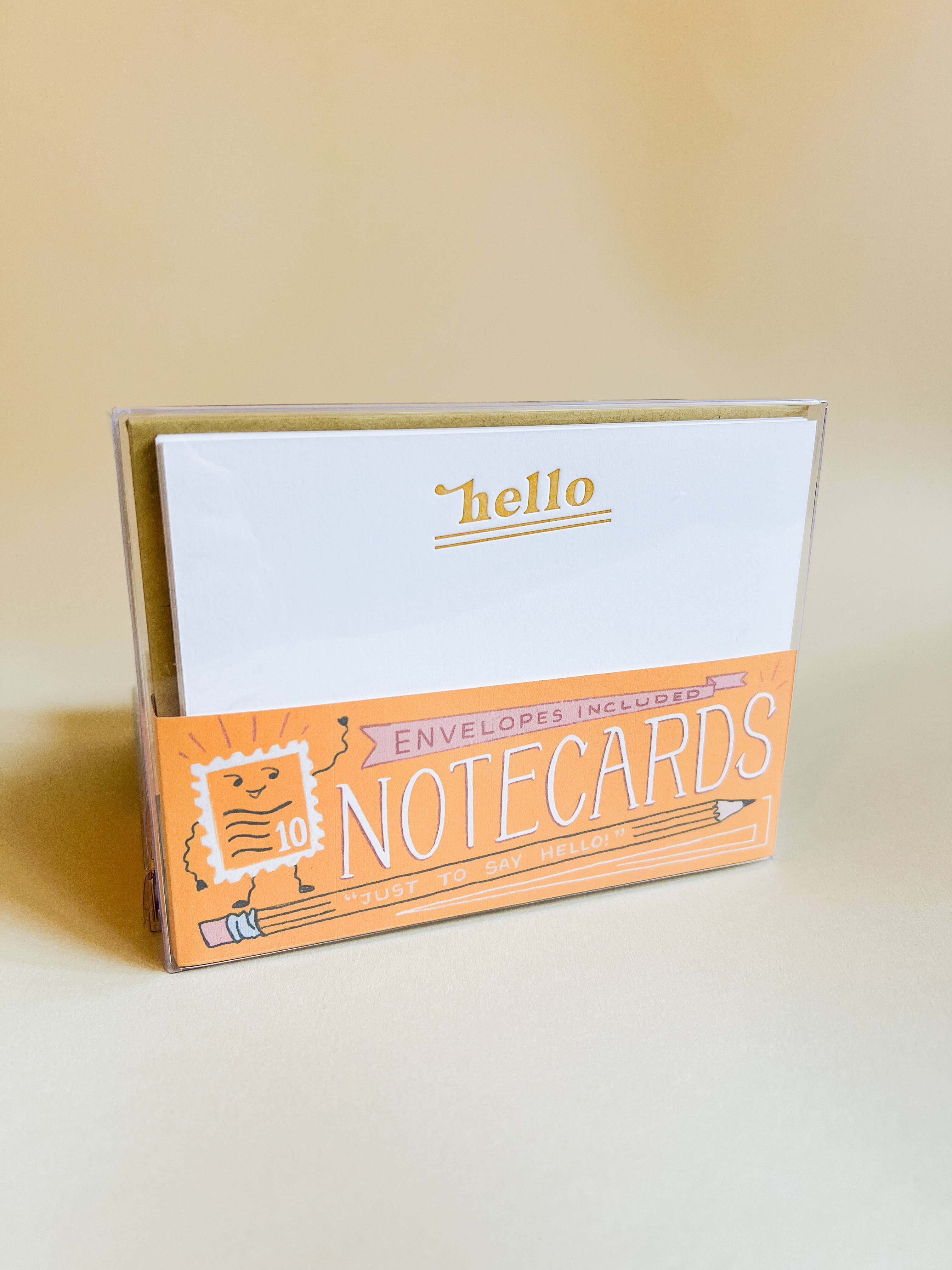 Hello Letterpress Notecard Set