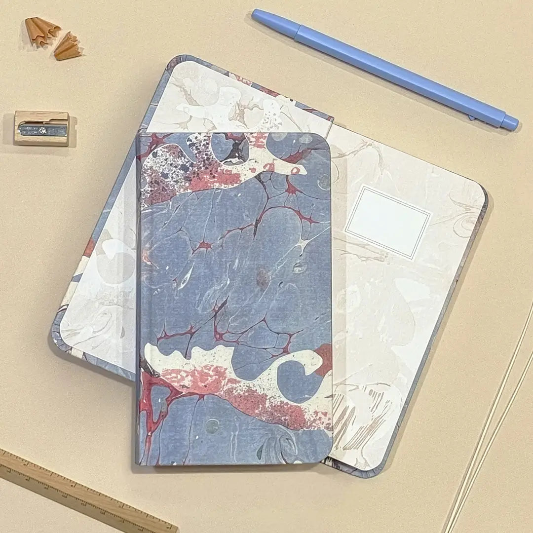 Marble Hardcover Journal / Pocket / Fluxus