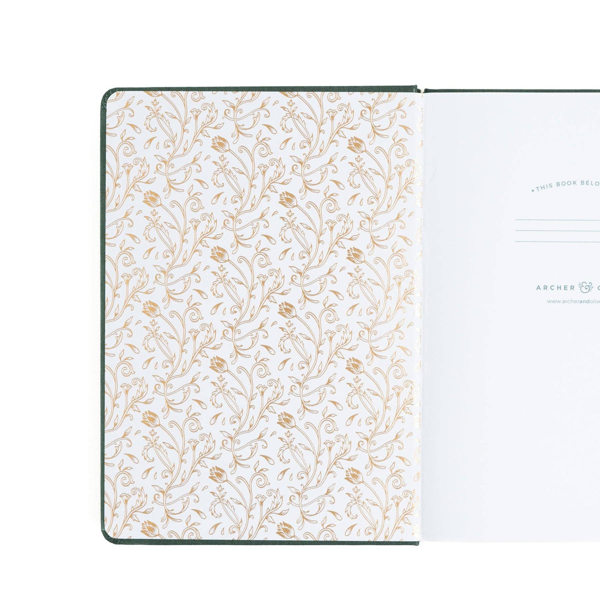 Antique Floral Notebook / Dot Grid / B6