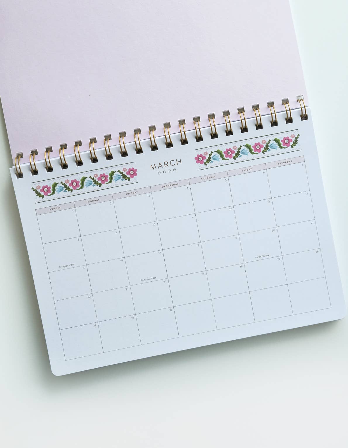 2026 Desktop Planner / Block Print Stripe