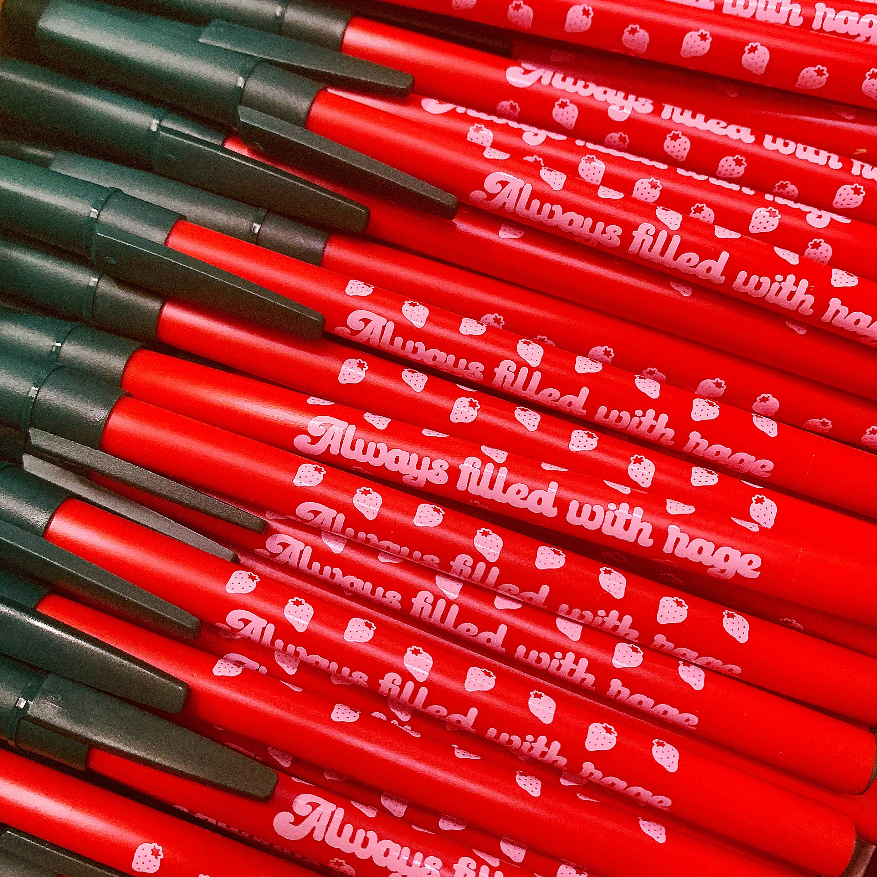 Always Filled With Rage Strawberry Retro Ballpoint Pen