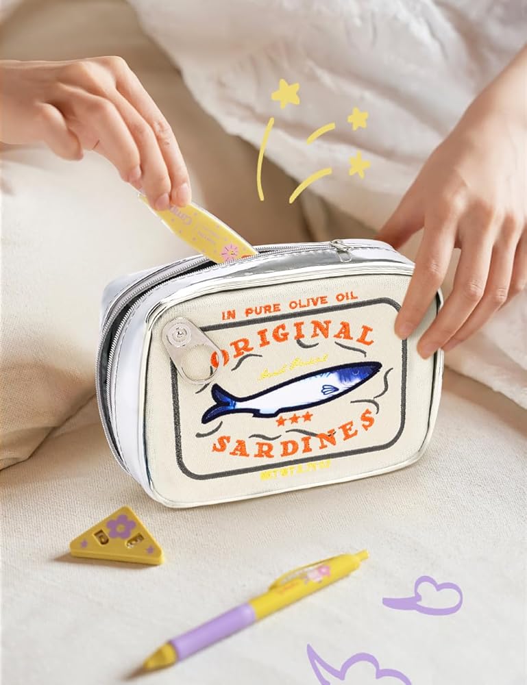 Sardine Tin Zip Bag