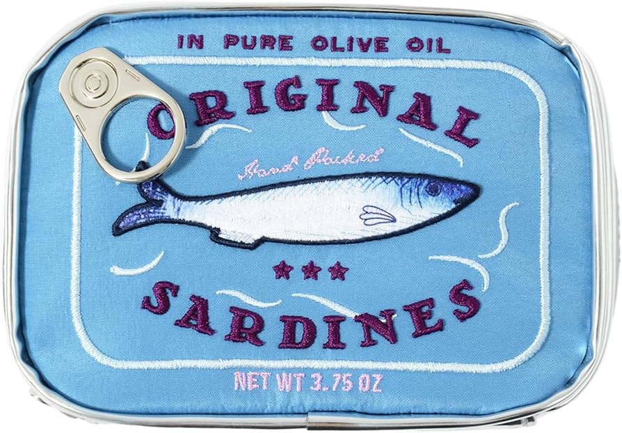 Sardine Tin Zip Bag