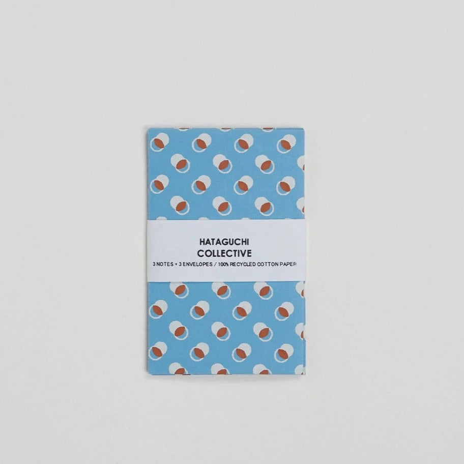 Small Envelope and Notecard Set / Temari Blue