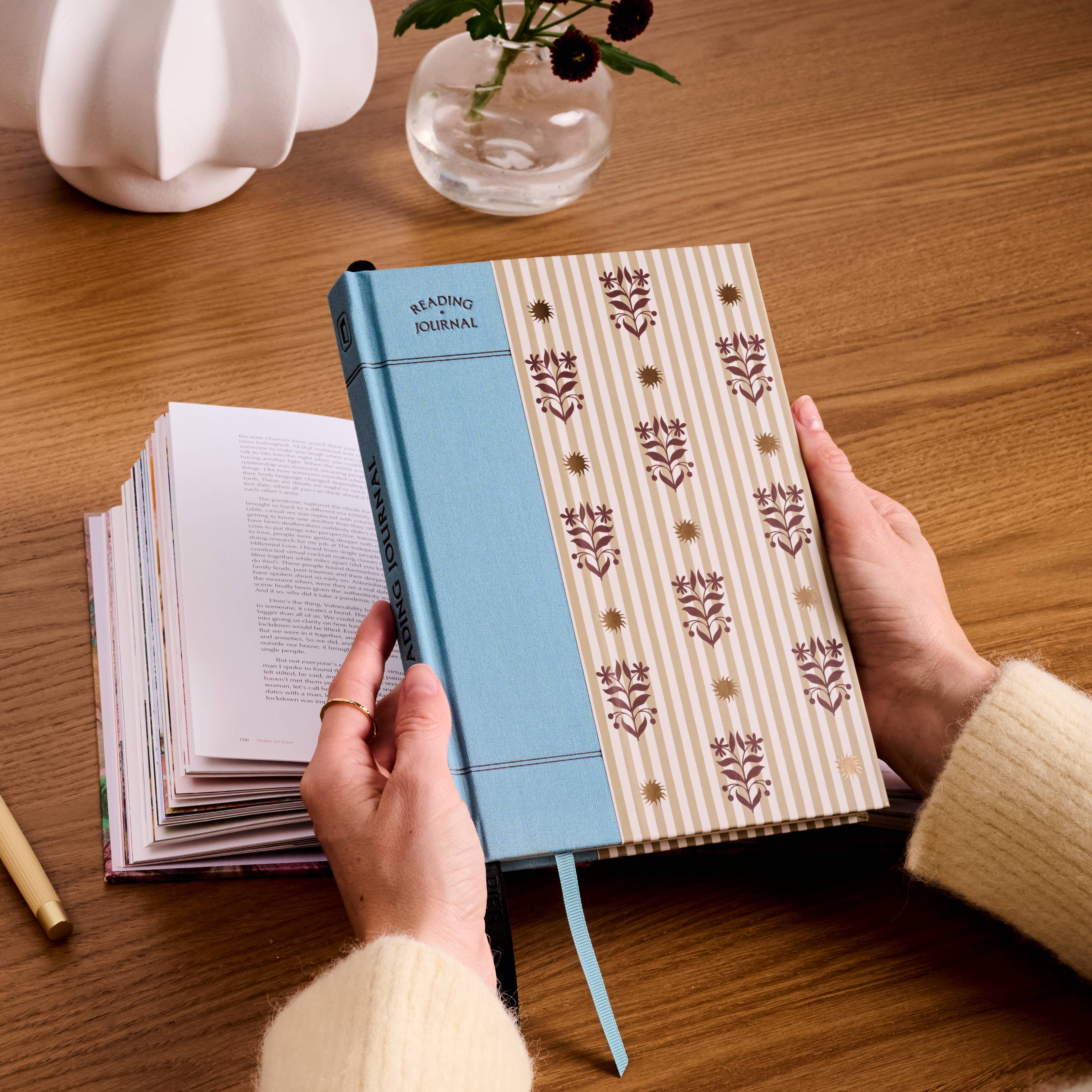 Guided Reading Journal / A5 Fabric / Fleurs