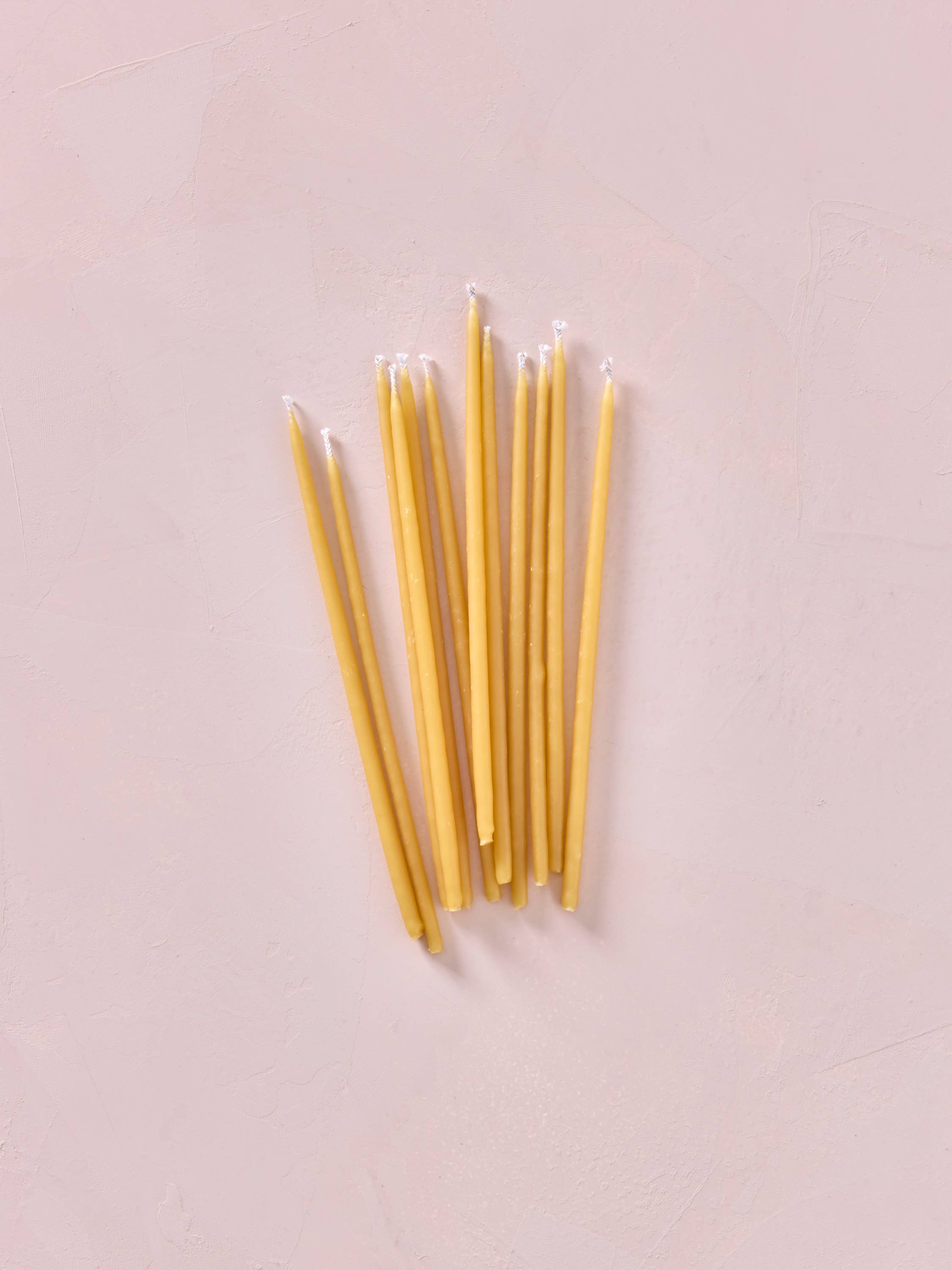 Hand-dipped Beeswax Birthday Candles | Tall Natural