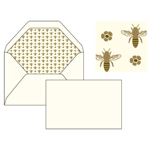 Rossi 1931 Letterpress Gold Foil Flat Card Letter Sets