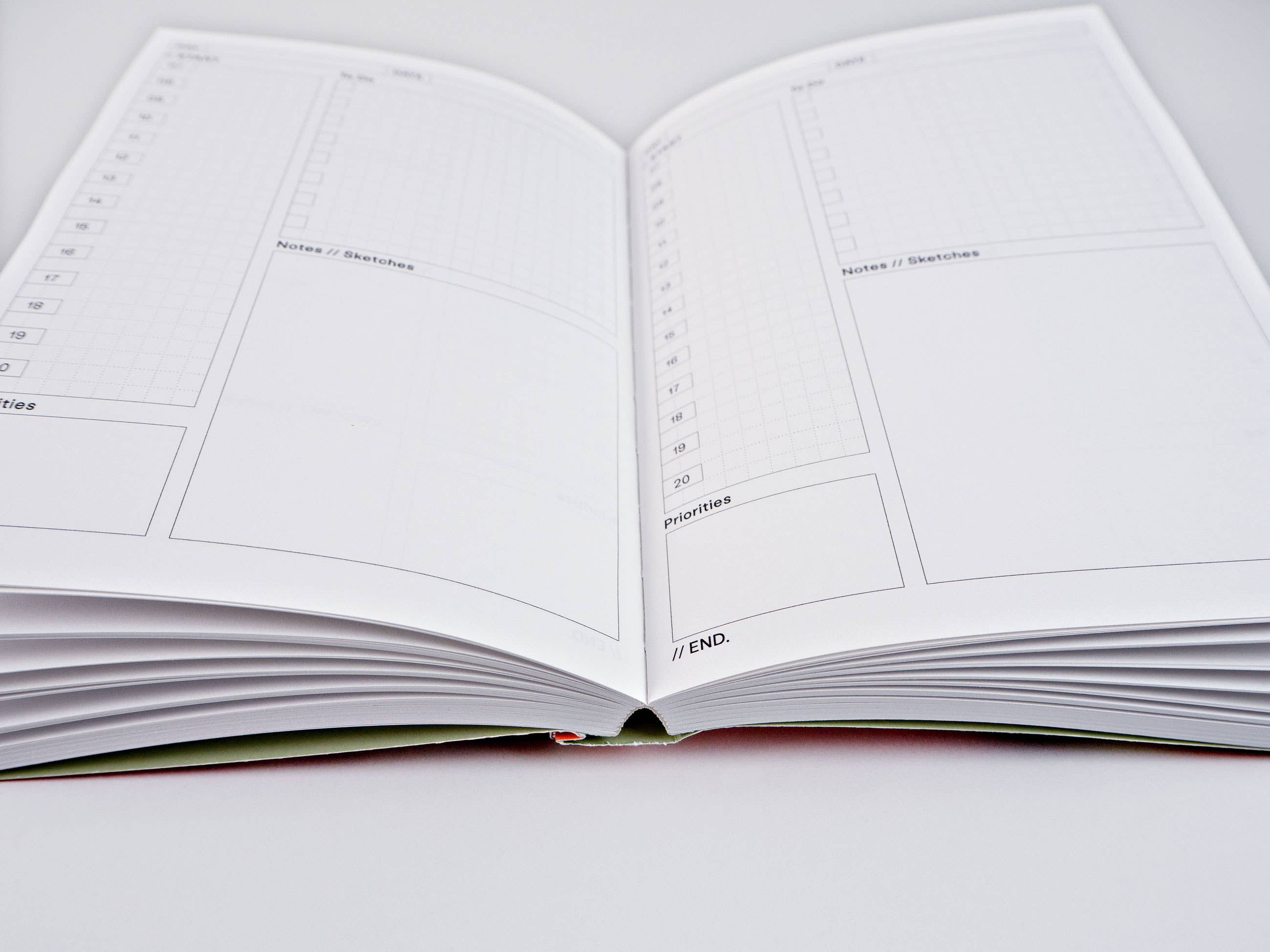 Beams Undated Daily Planner Book