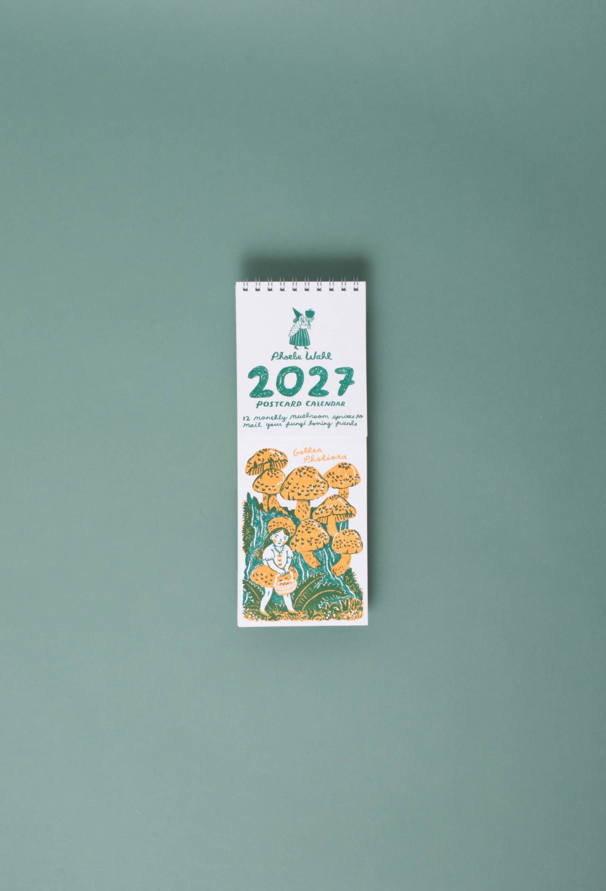 2027 Gnomes & Mushrooms Postcard Wall Calendar by Phoebe Wahl
