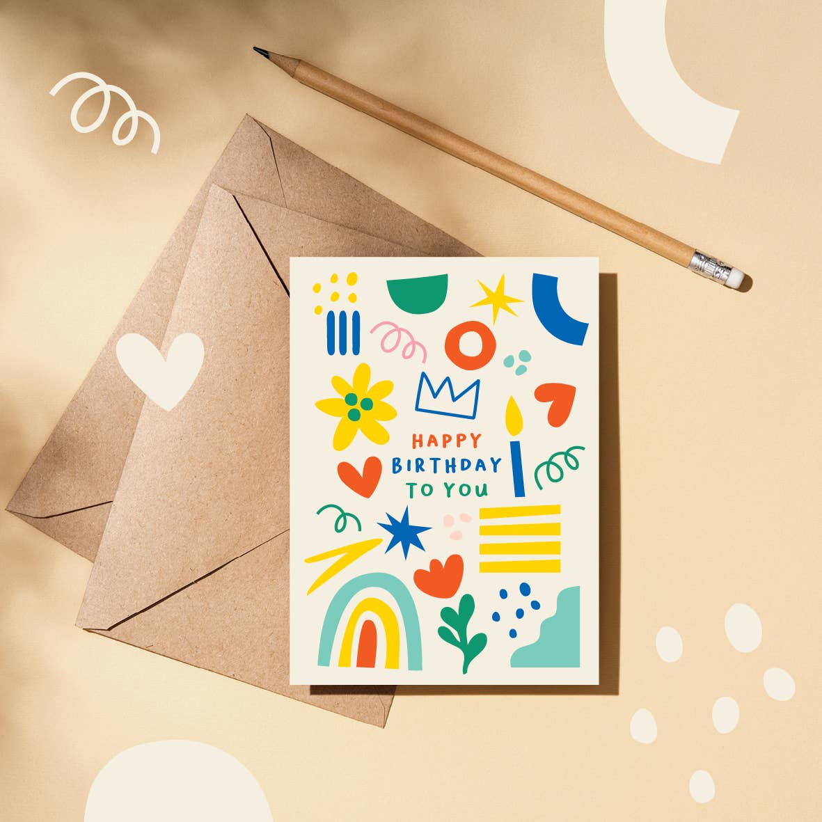 Happy Birthday to you graphic Greeting Card