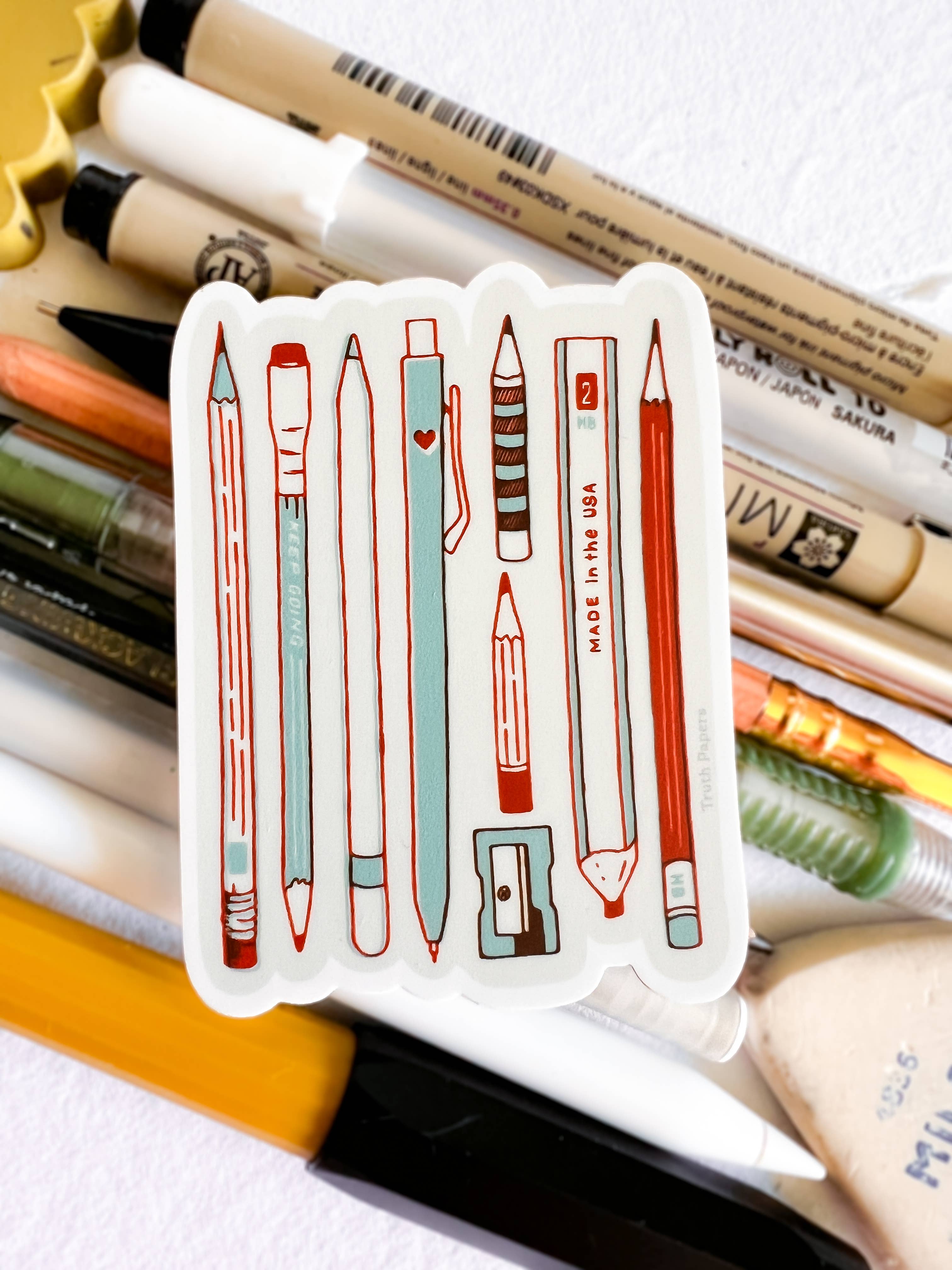 Pencil Collection Sticker