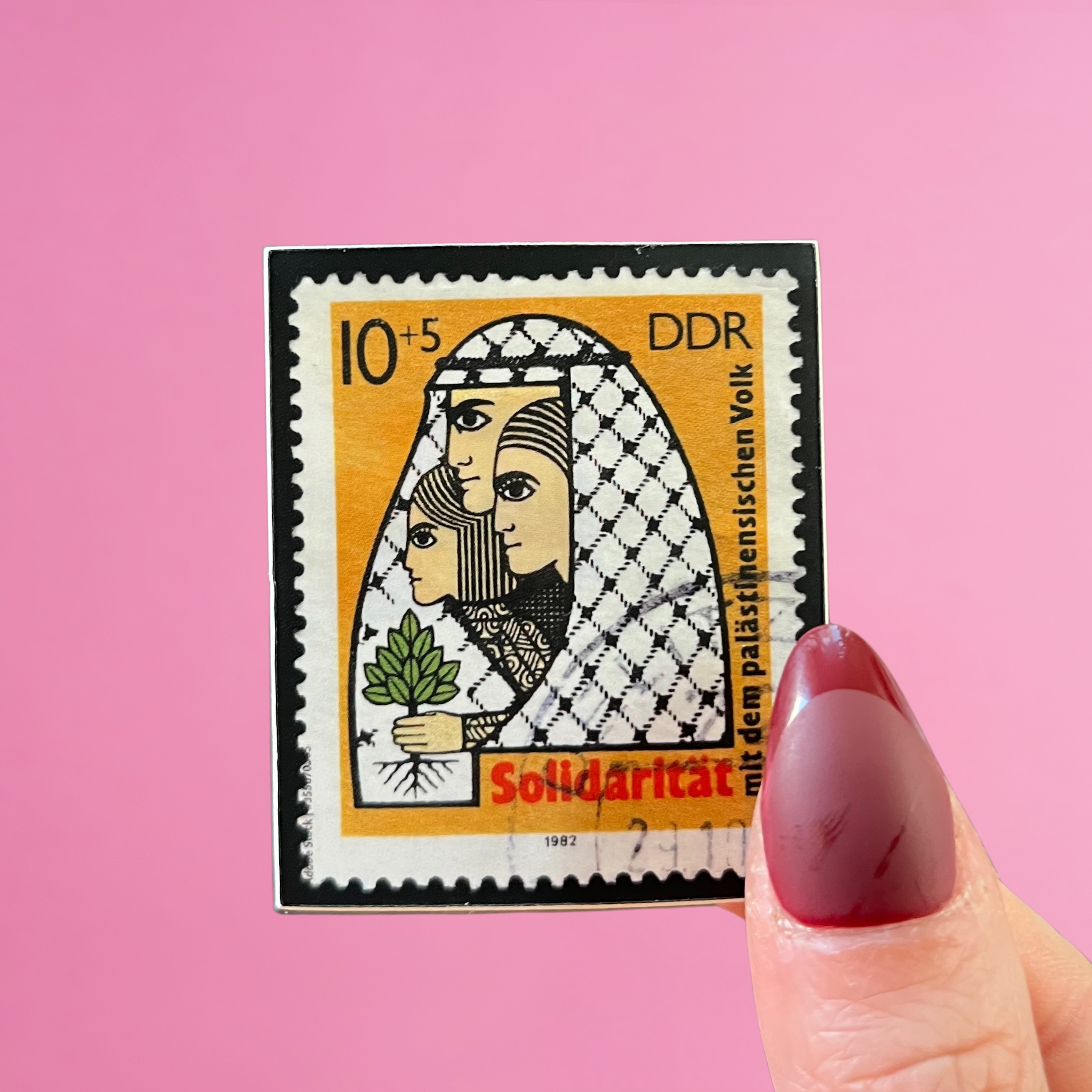 Keffiyeh, East Germany 1982 Sticker