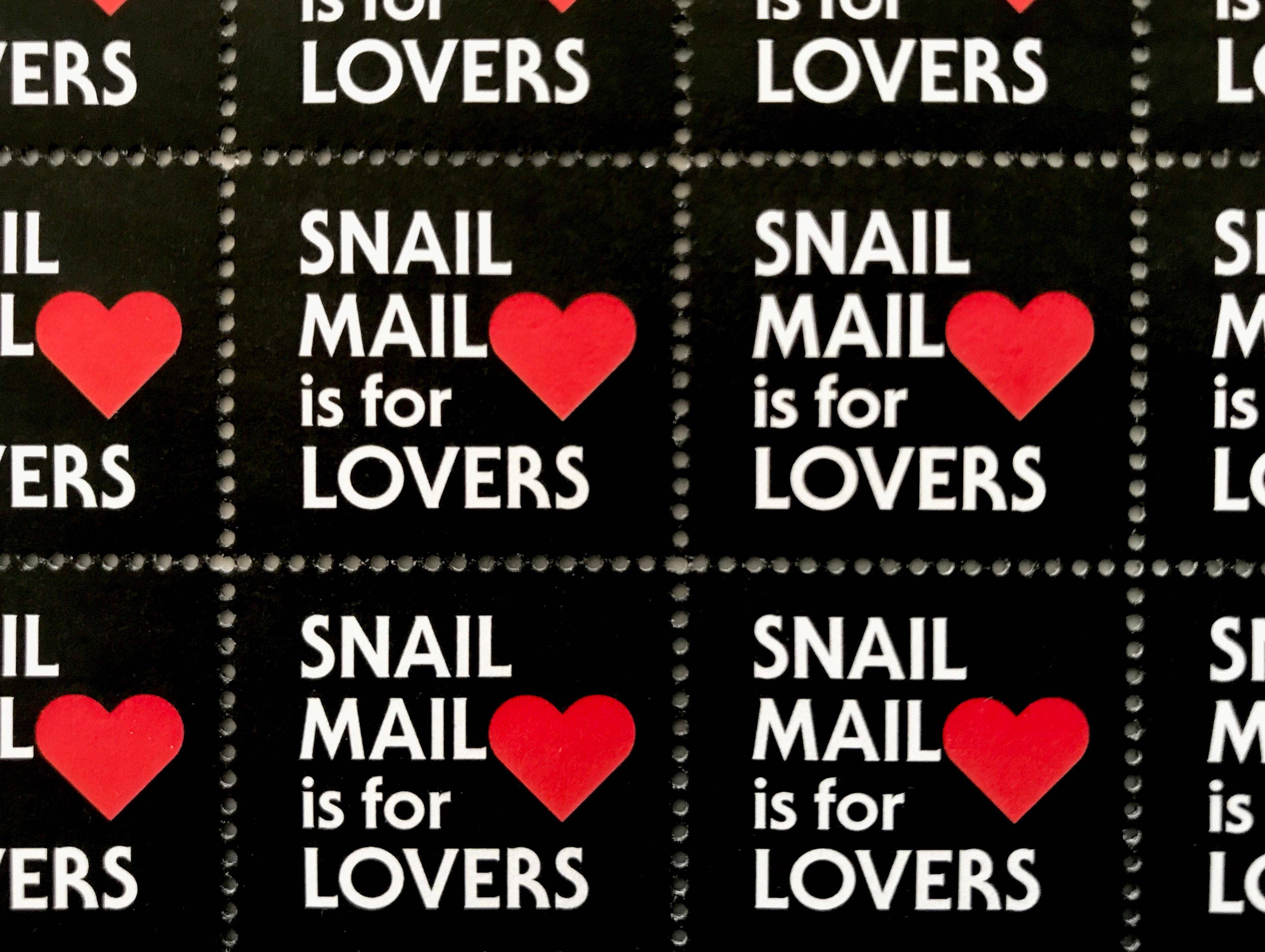 Snail Mail is for Lovers Stamps ❤️