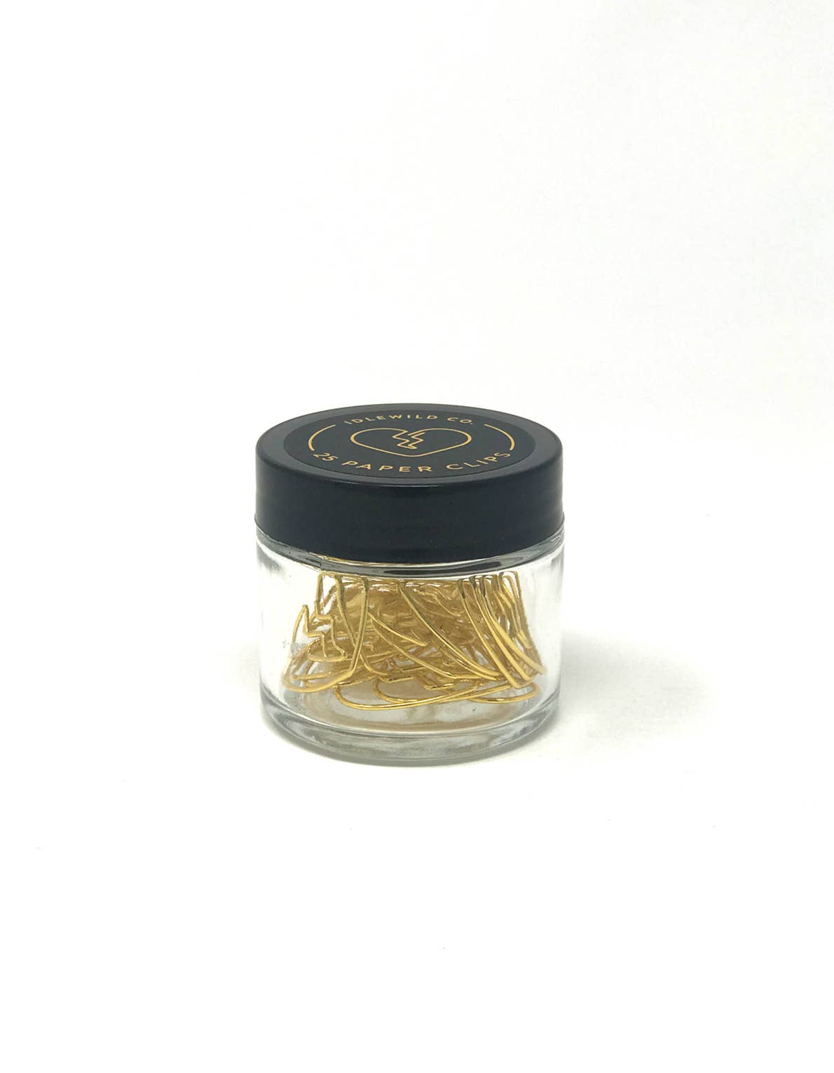 Gold Plated Paper Clips / Broken Heart