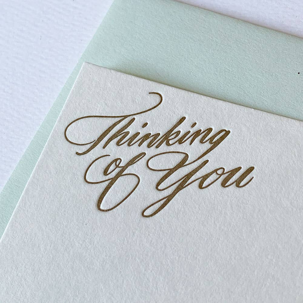 Thinking of You Letterpress Cards / Boxed Set of 6