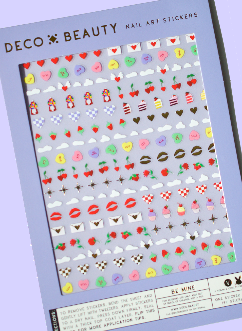 Nail Art Stickers / BE MINE