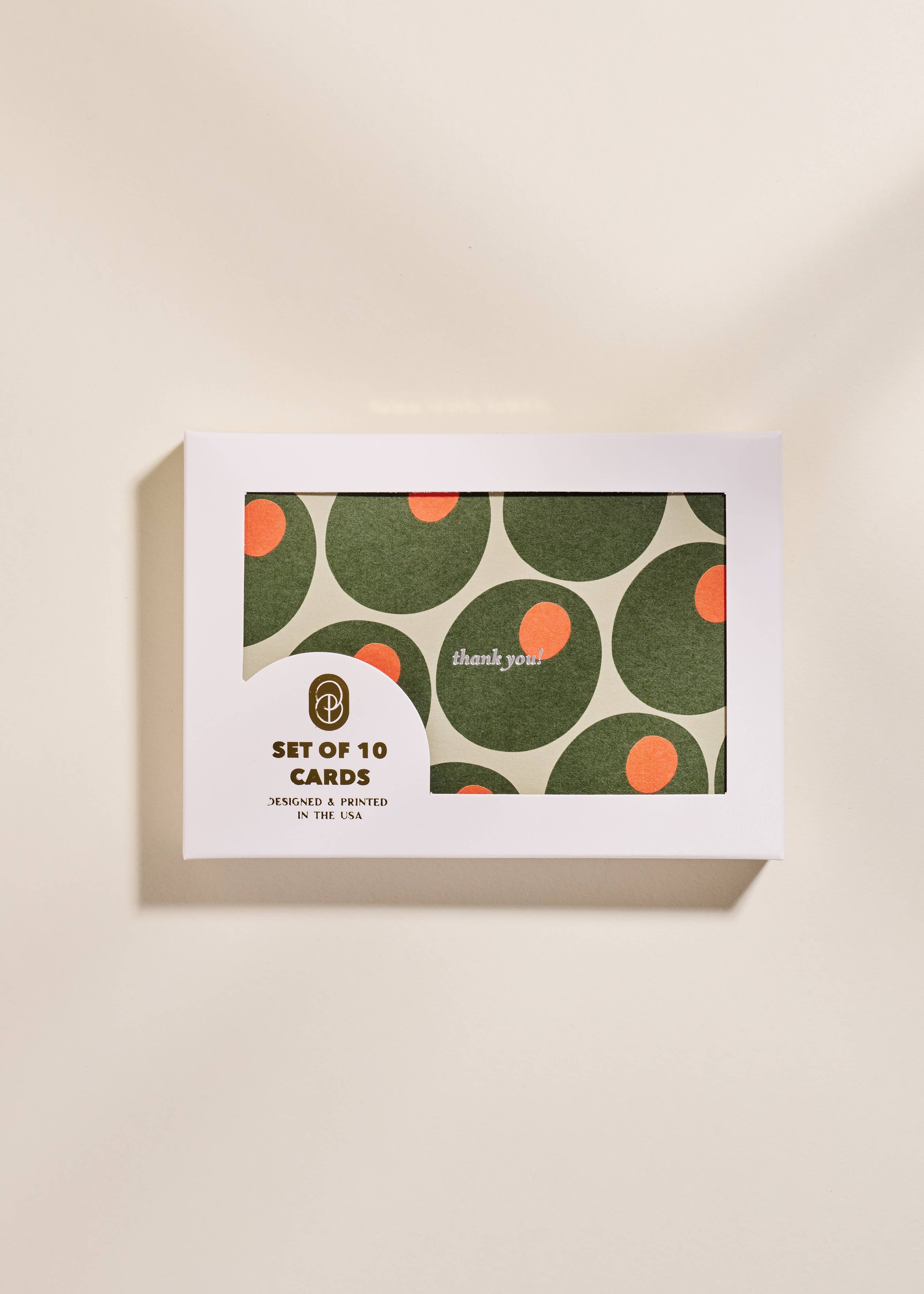 Martini Hour Thank You Notes / Set of 10