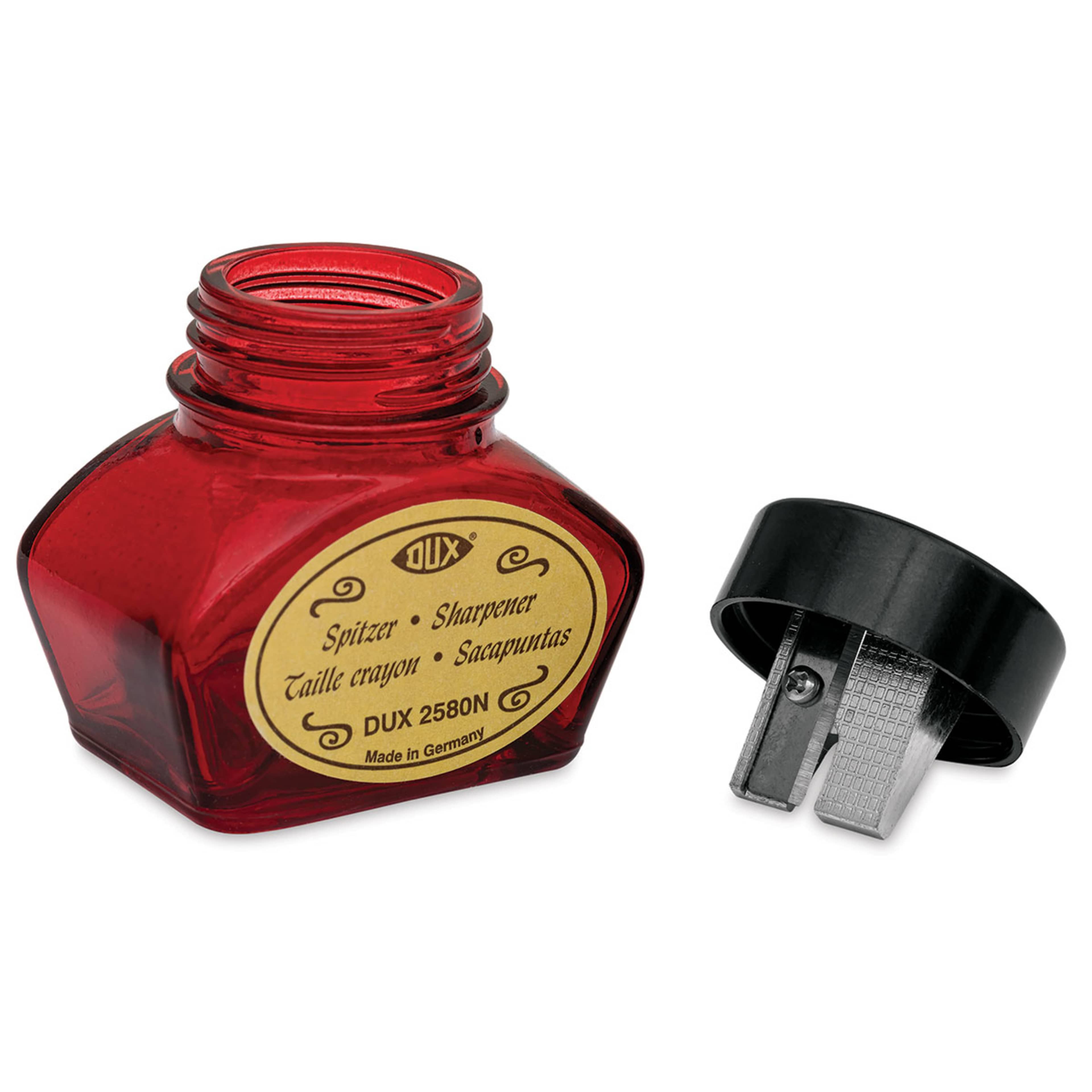 DUX Inkwell-Style Pencil Sharpener / Red
