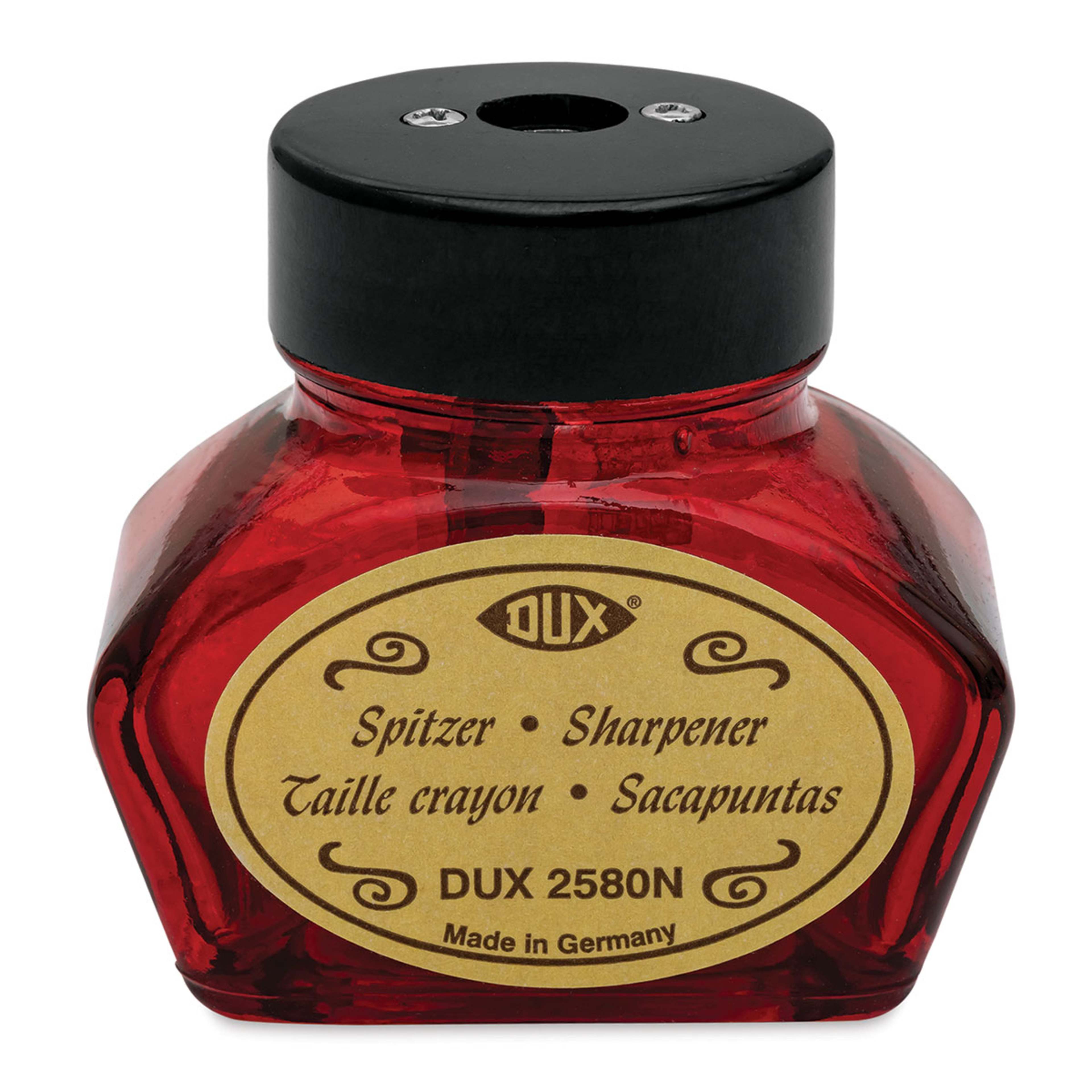 DUX Inkwell-Style Pencil Sharpener / Red