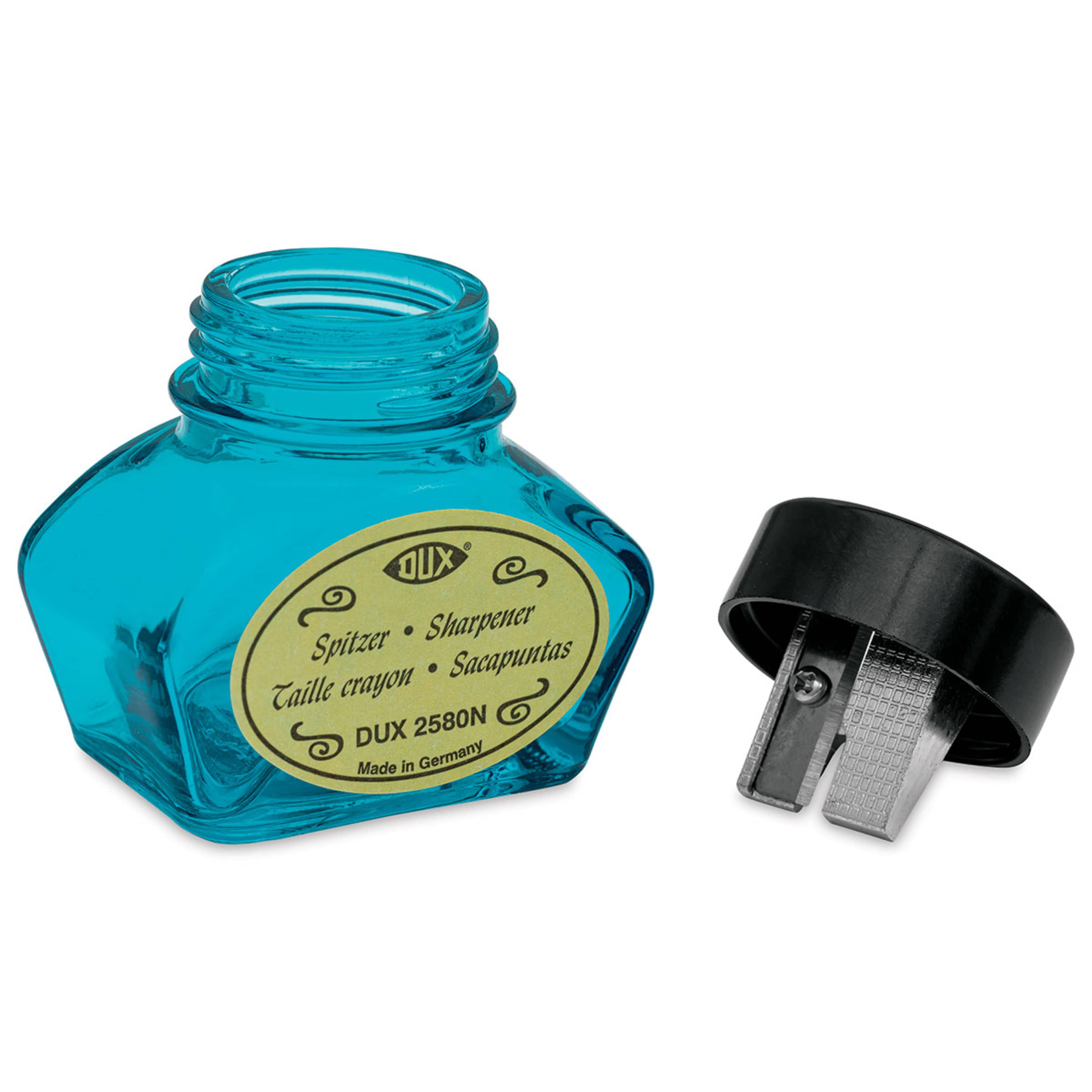 DUX Inkwell-Style Pencil Sharpener / Blue