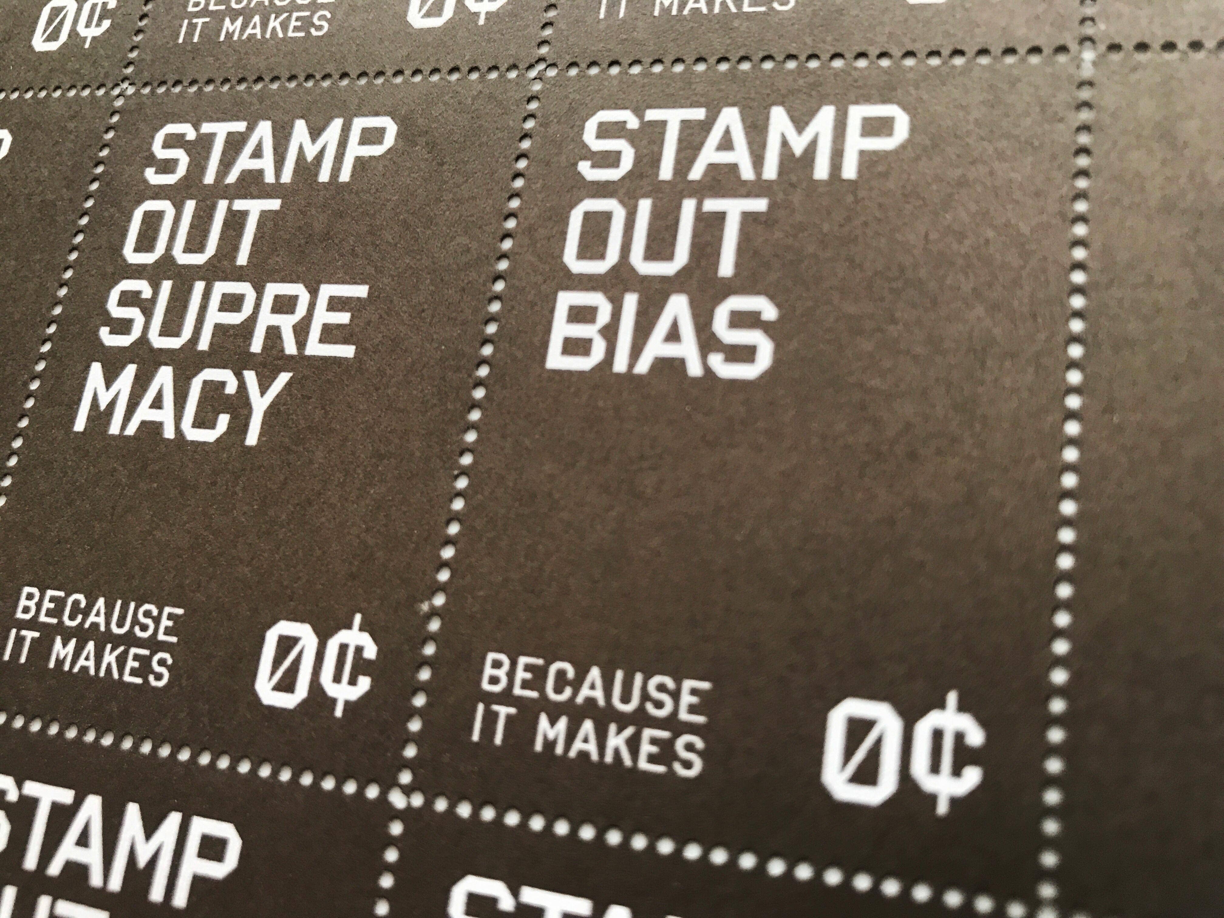 Stamp Out Hate - Lick & Stick Benefit Stamps