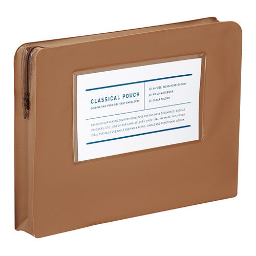 Kokuyo Classic Organizer Pouch / A4 / Tan