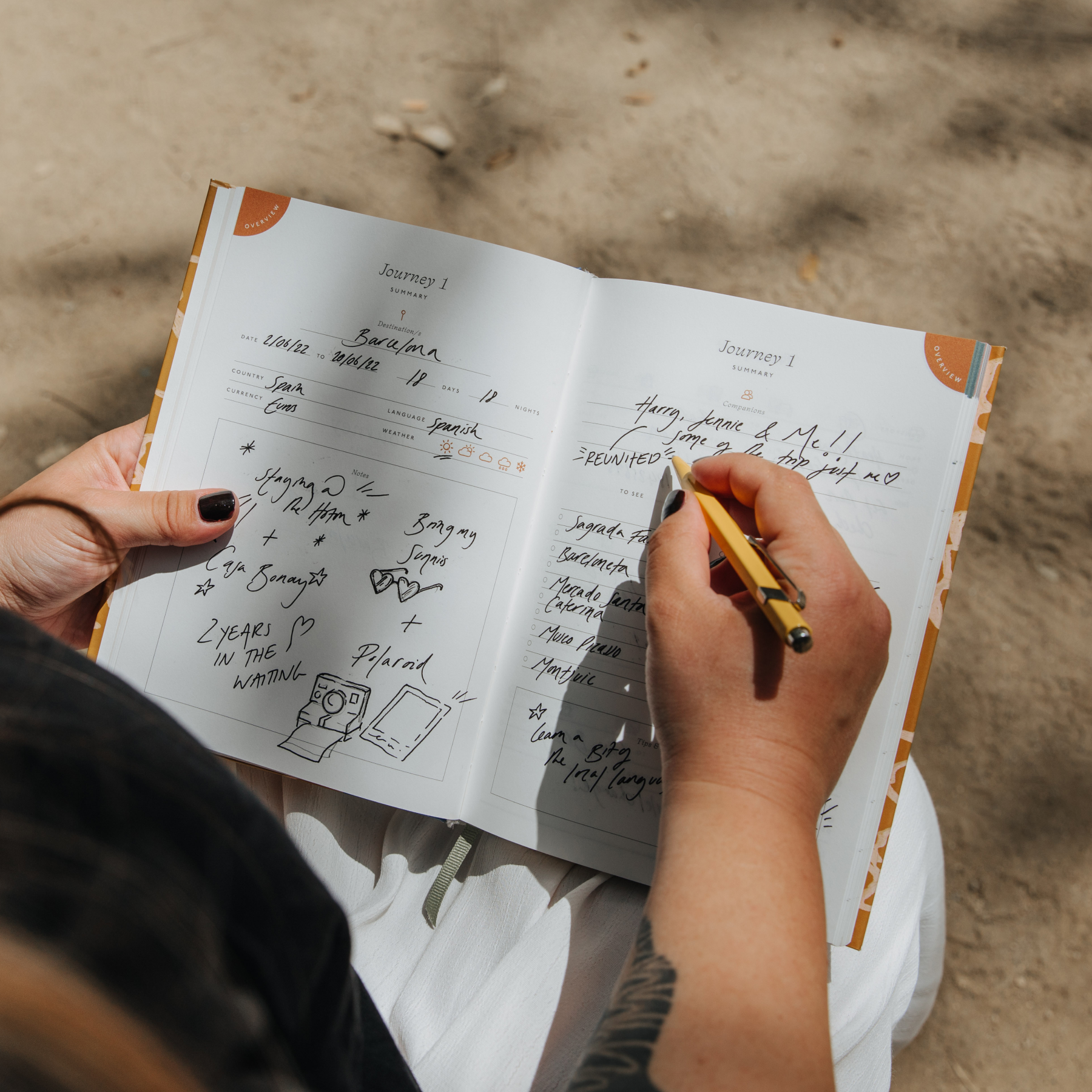 Guided Travel Journal / A5 Hardcover / Sky High
