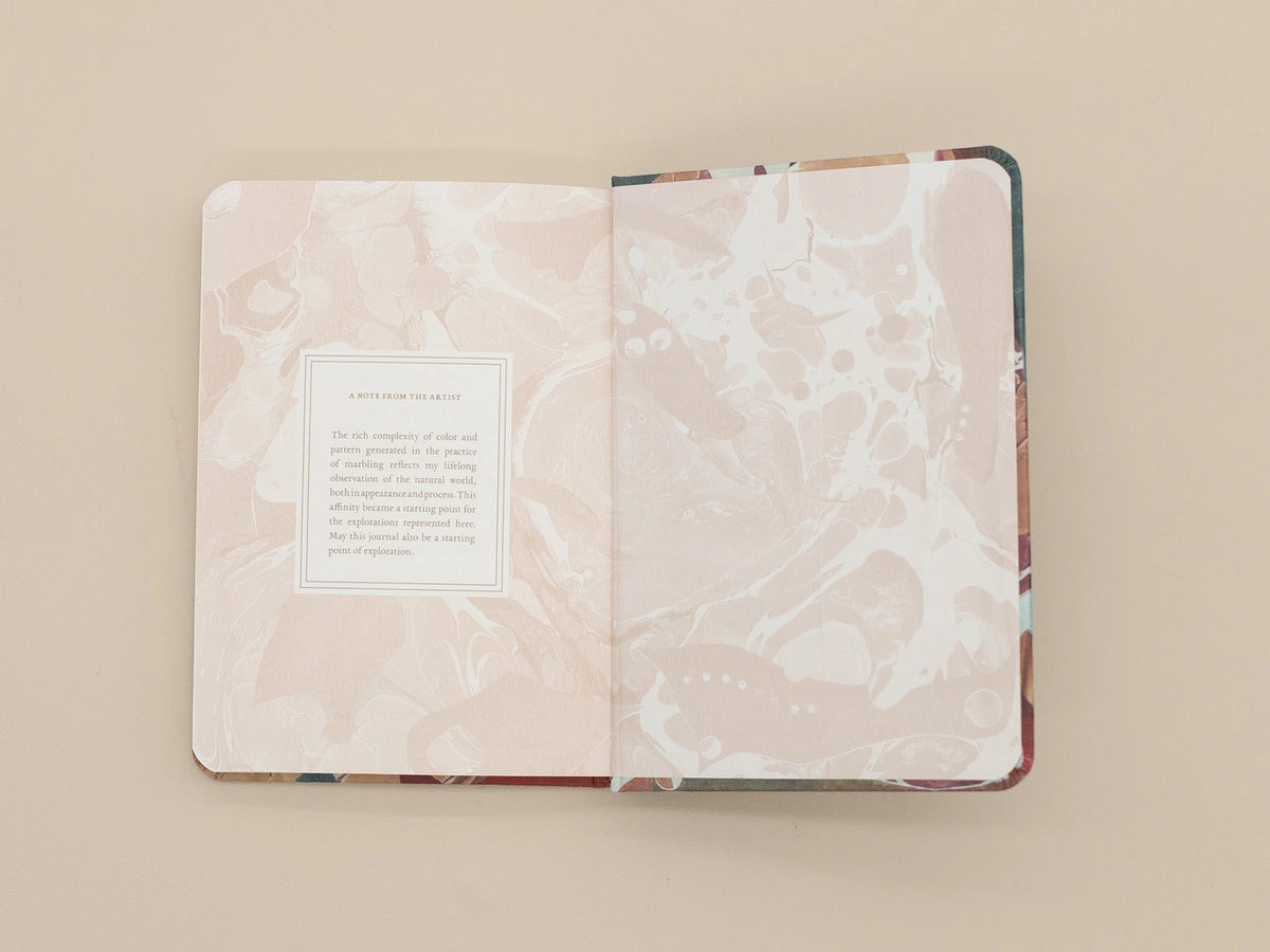 Marble Hardcover Notebook / B6 / Carnelian