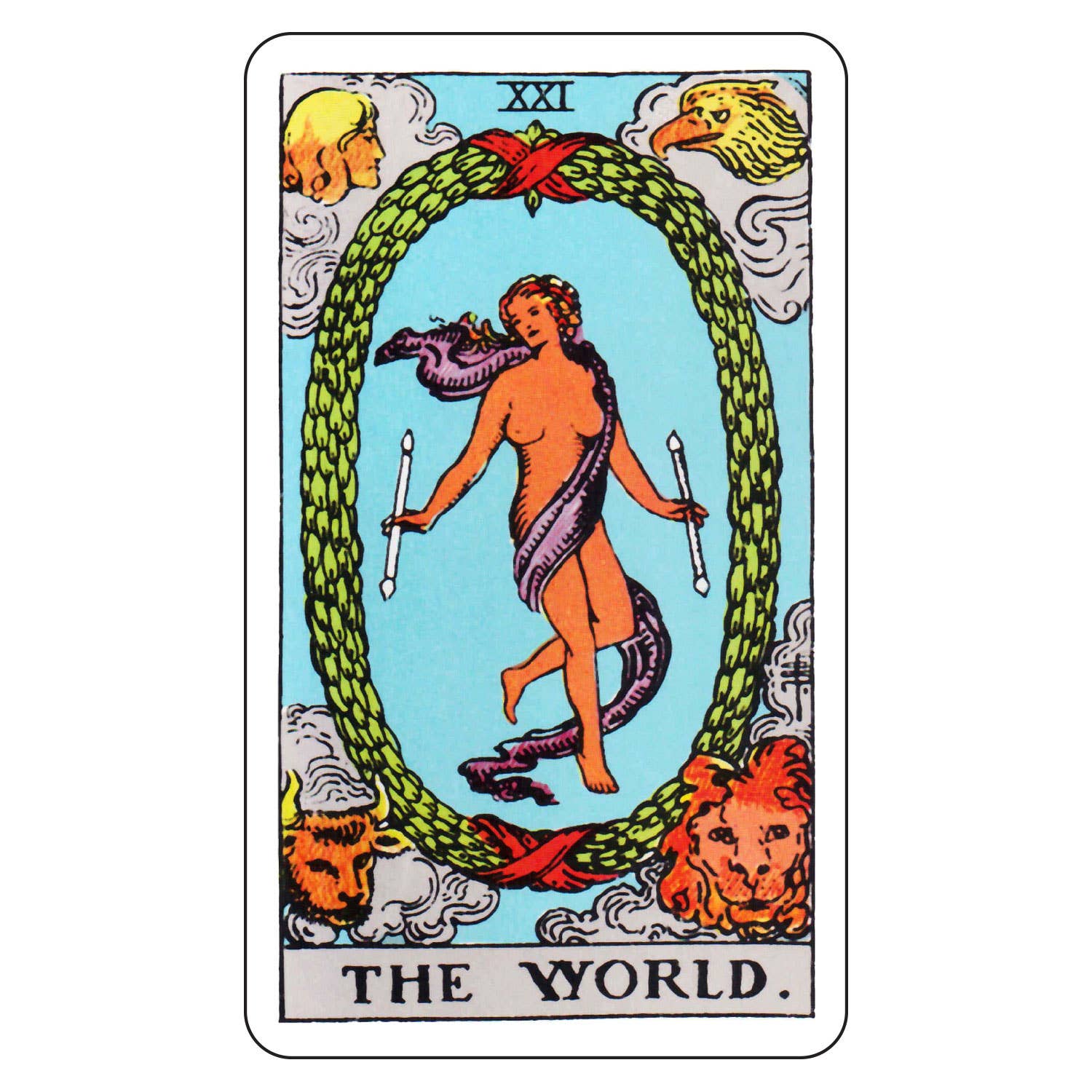 Tarot Sticker - The World