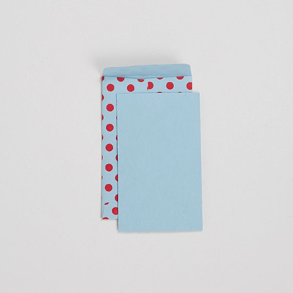 Small Envelope and Notecard Set / Blue Dot