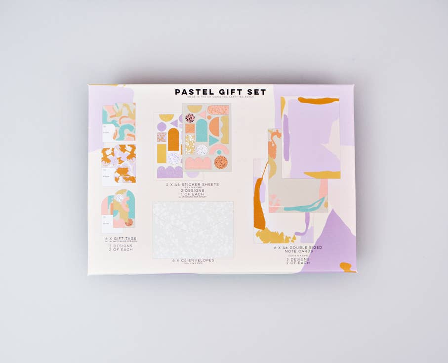 Pastel Letter Set