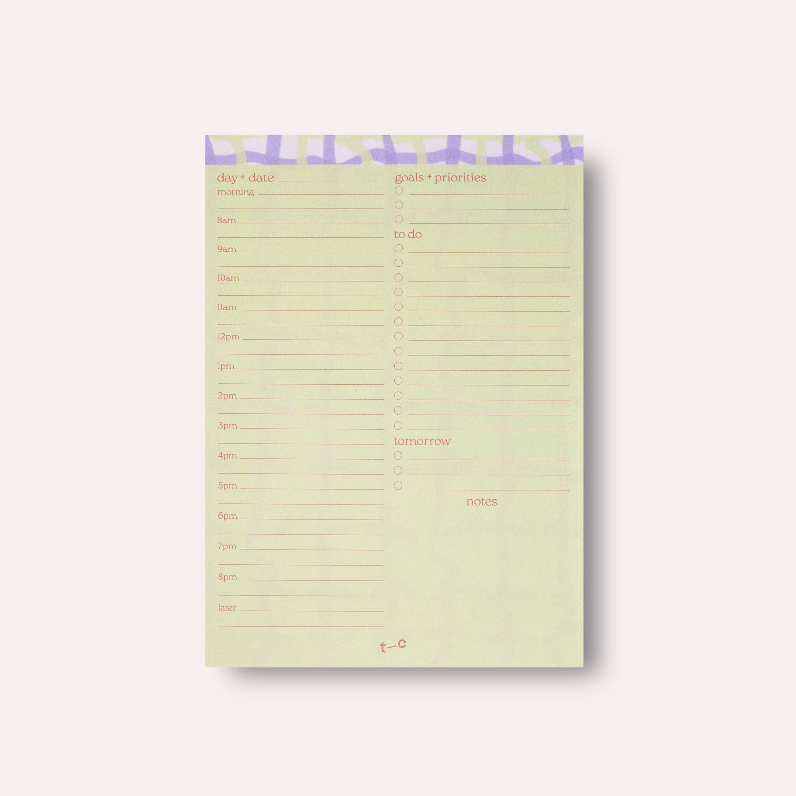 Neroli Daily Planner Pad