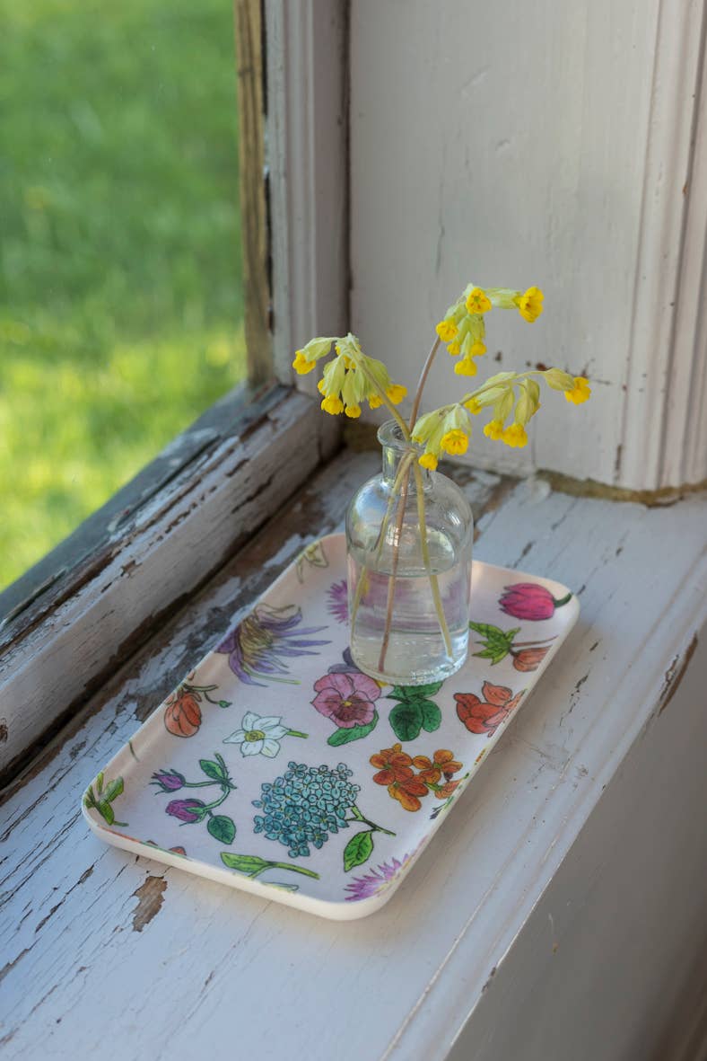 Linen Tray by Isabelle Boinot / Small / Fleur