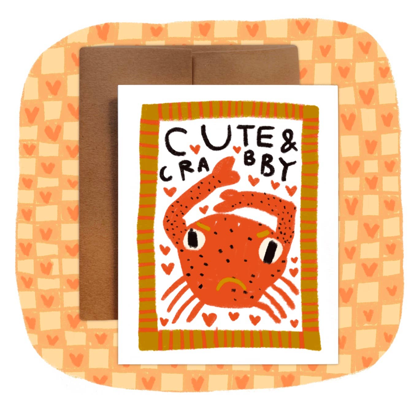 CUTE & CRABBY Greeting Card