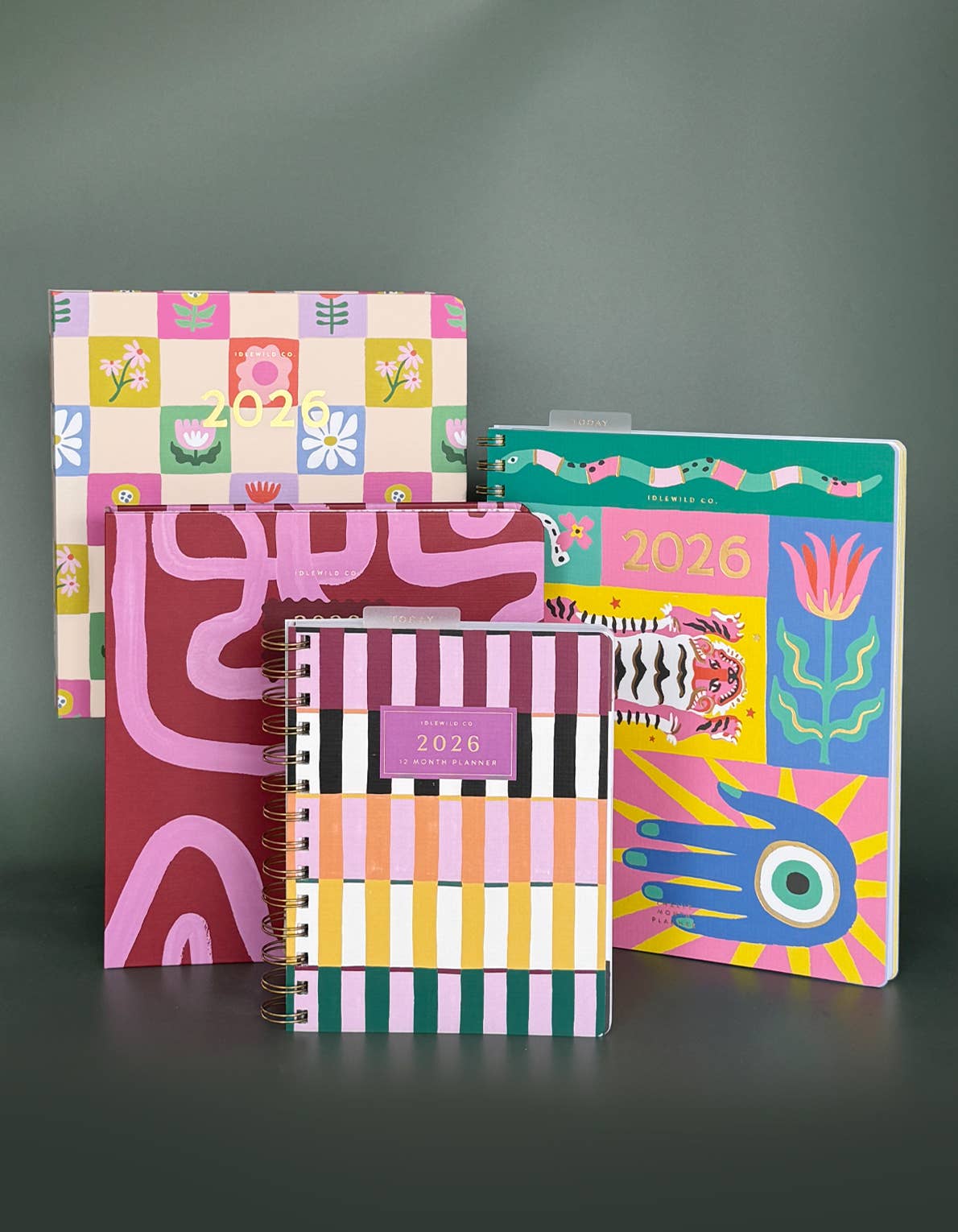 2026 Hardcover Planner / Magenta Squiggle