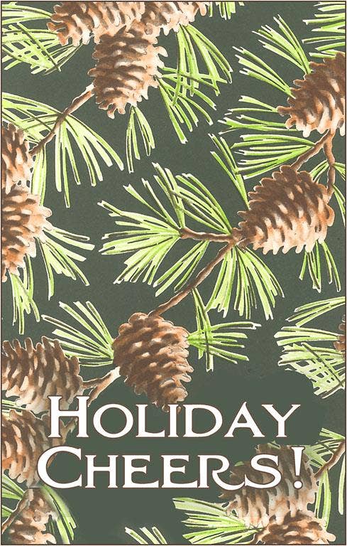 Pine Cone Wrapping Paper Postcard