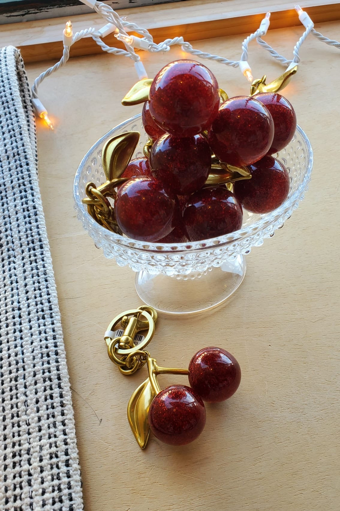 Cherries Keychain