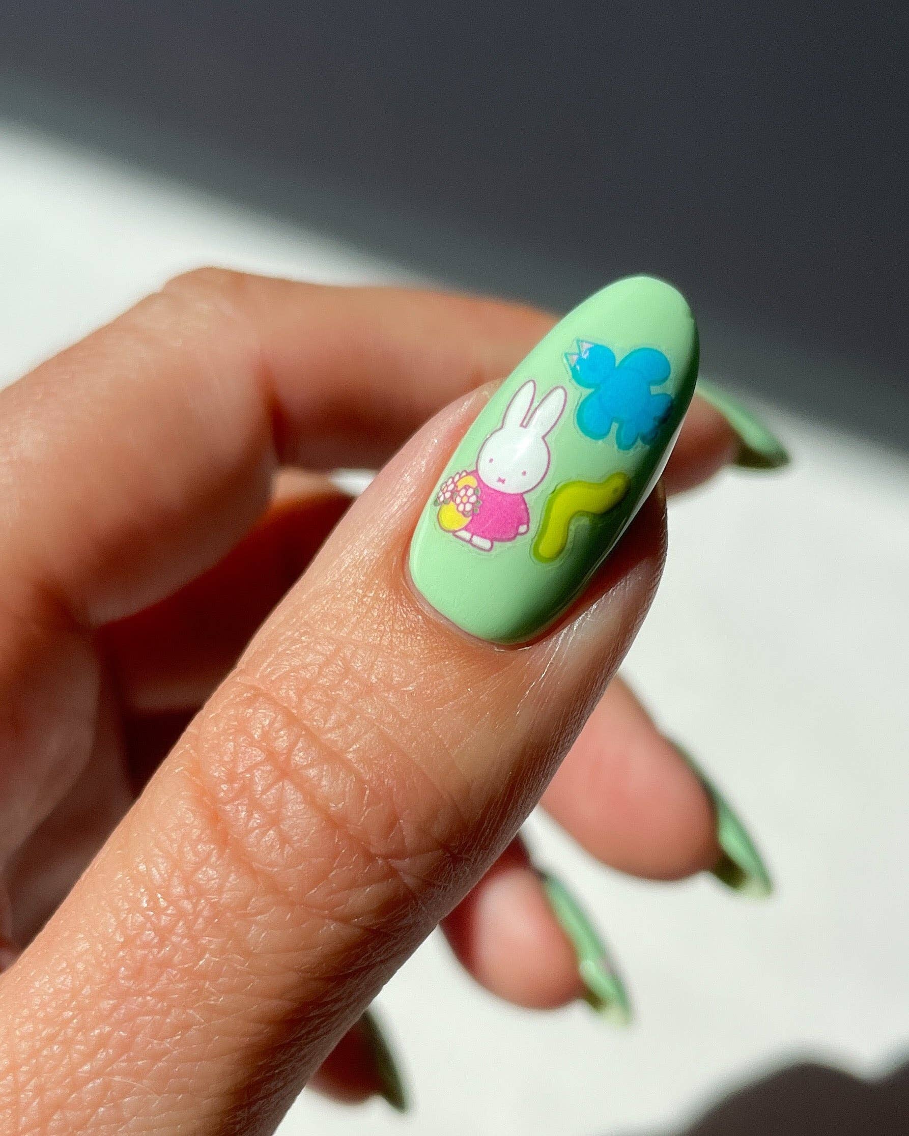 Nail Art Stickers - MIFFY IN THE GARDEN