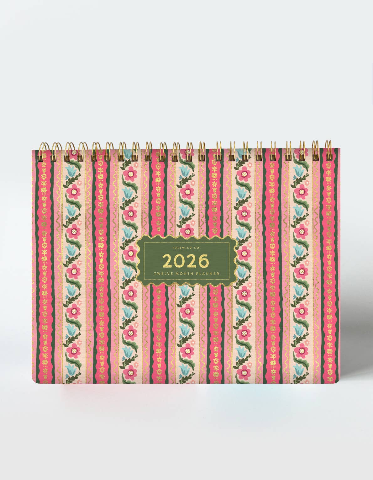 2026 Desktop Planner / Block Print Stripe