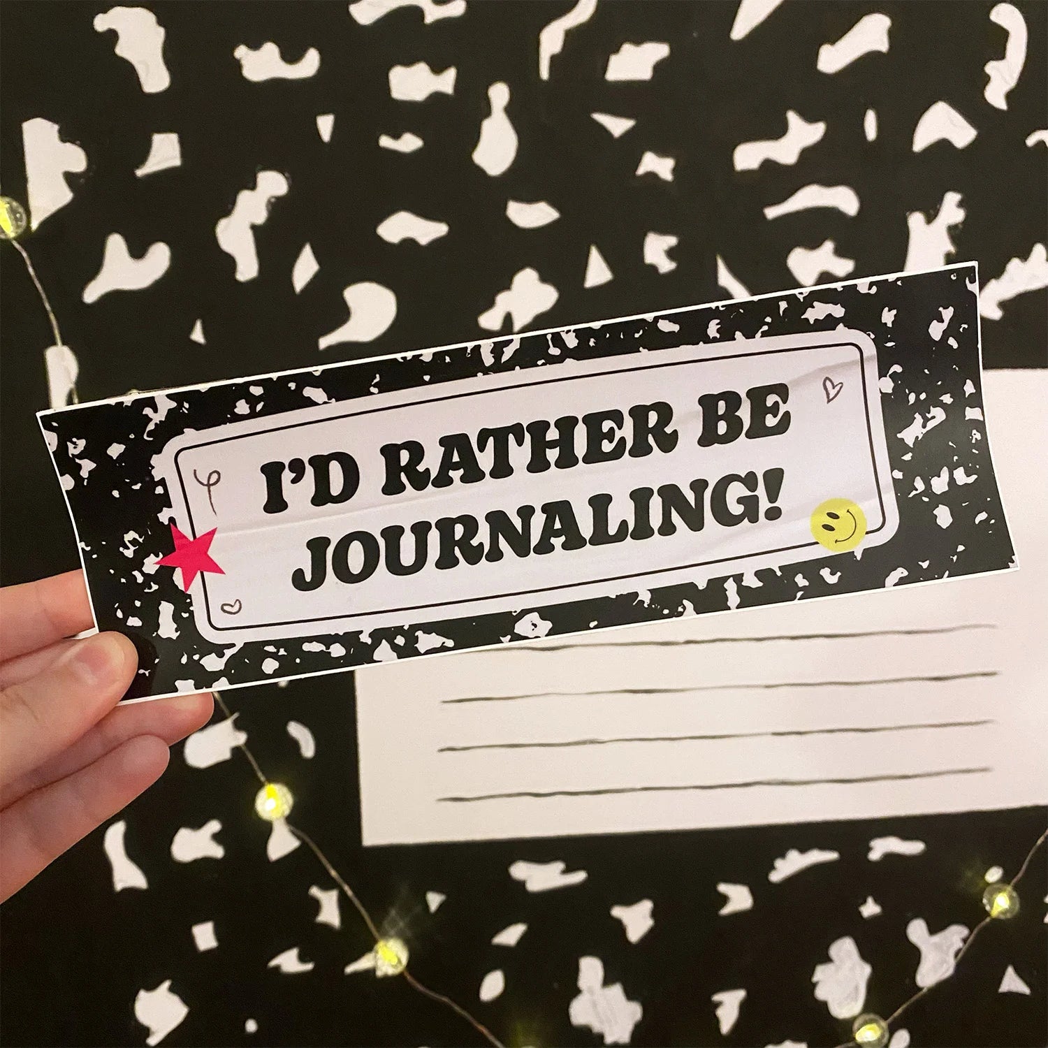 I'd Rather Be Journaling Bumper Sticker