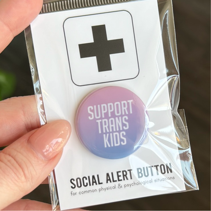 Support trans kids button