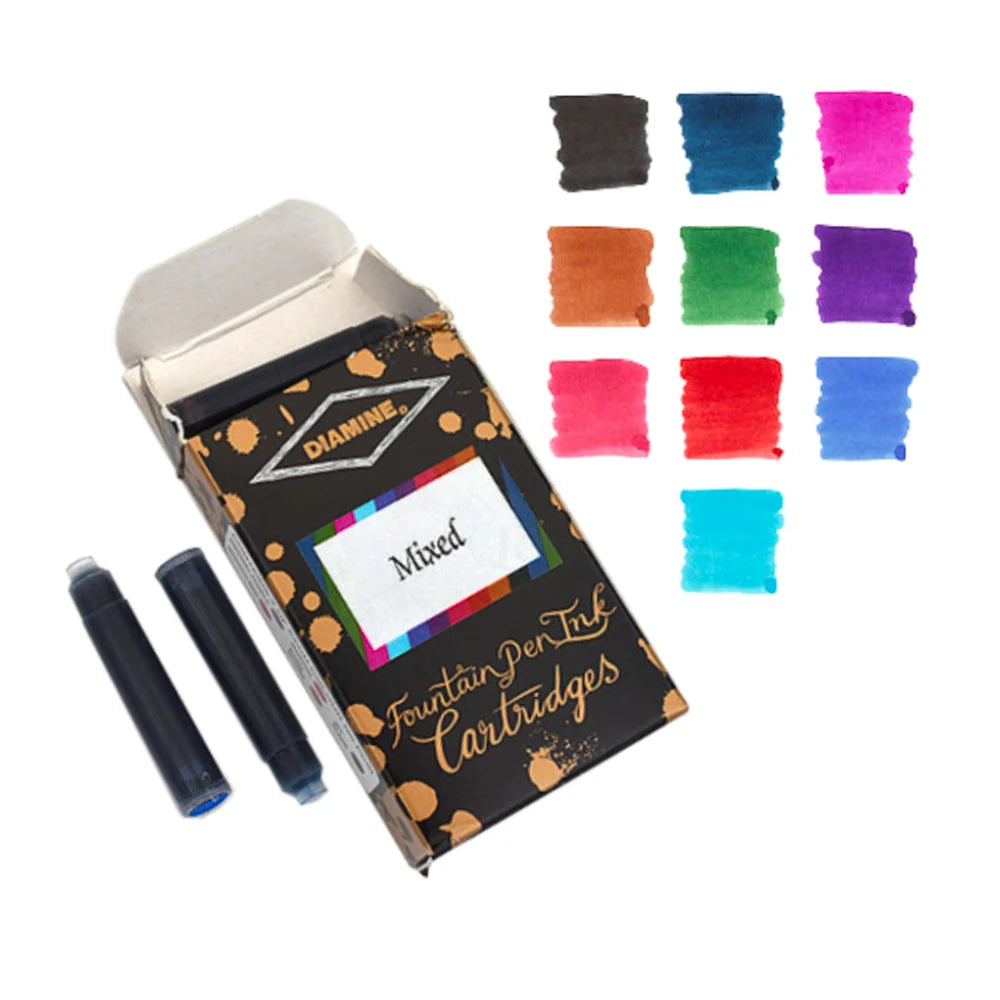 Diamine Cartridges 20-Pack – Mixed