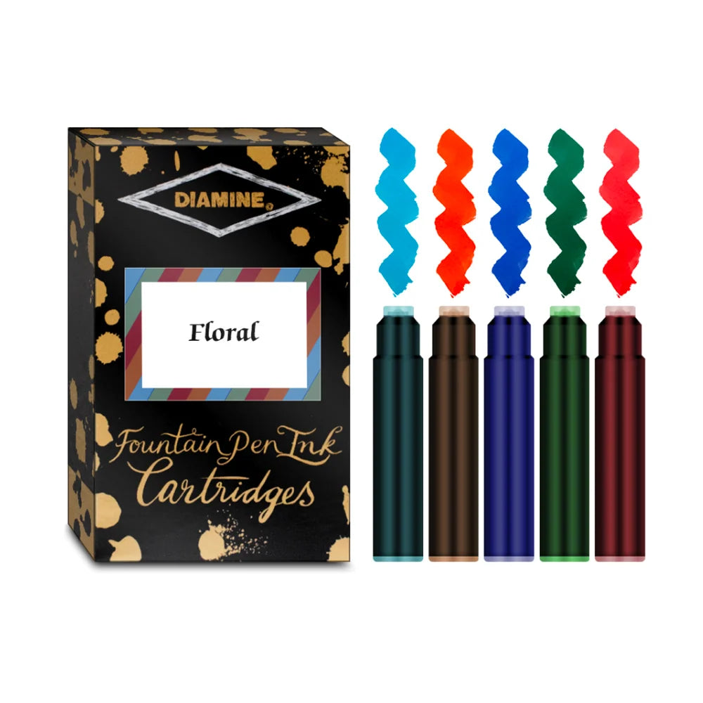 Diamine Cartridges 20-Pack – Floral