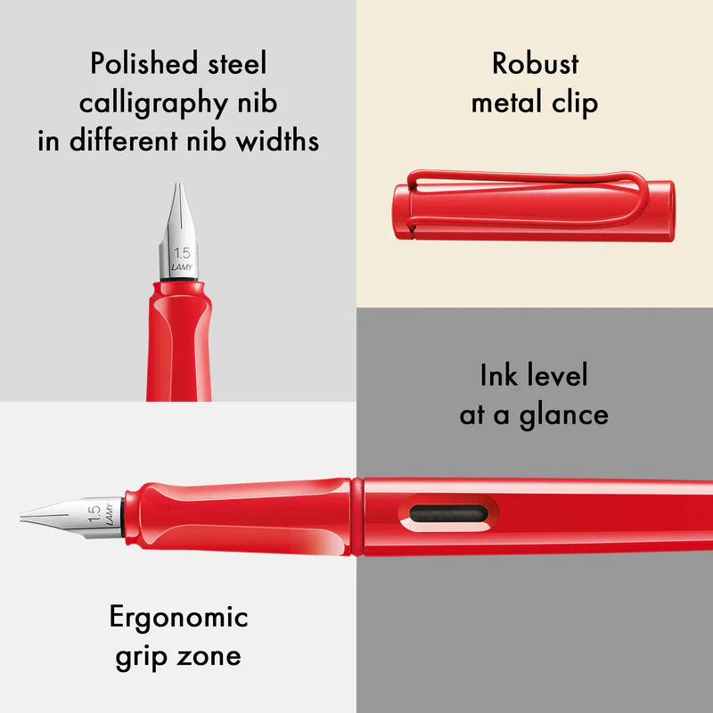LAMY joy Fountain Pen / Strawberry / 1.5mm Nib