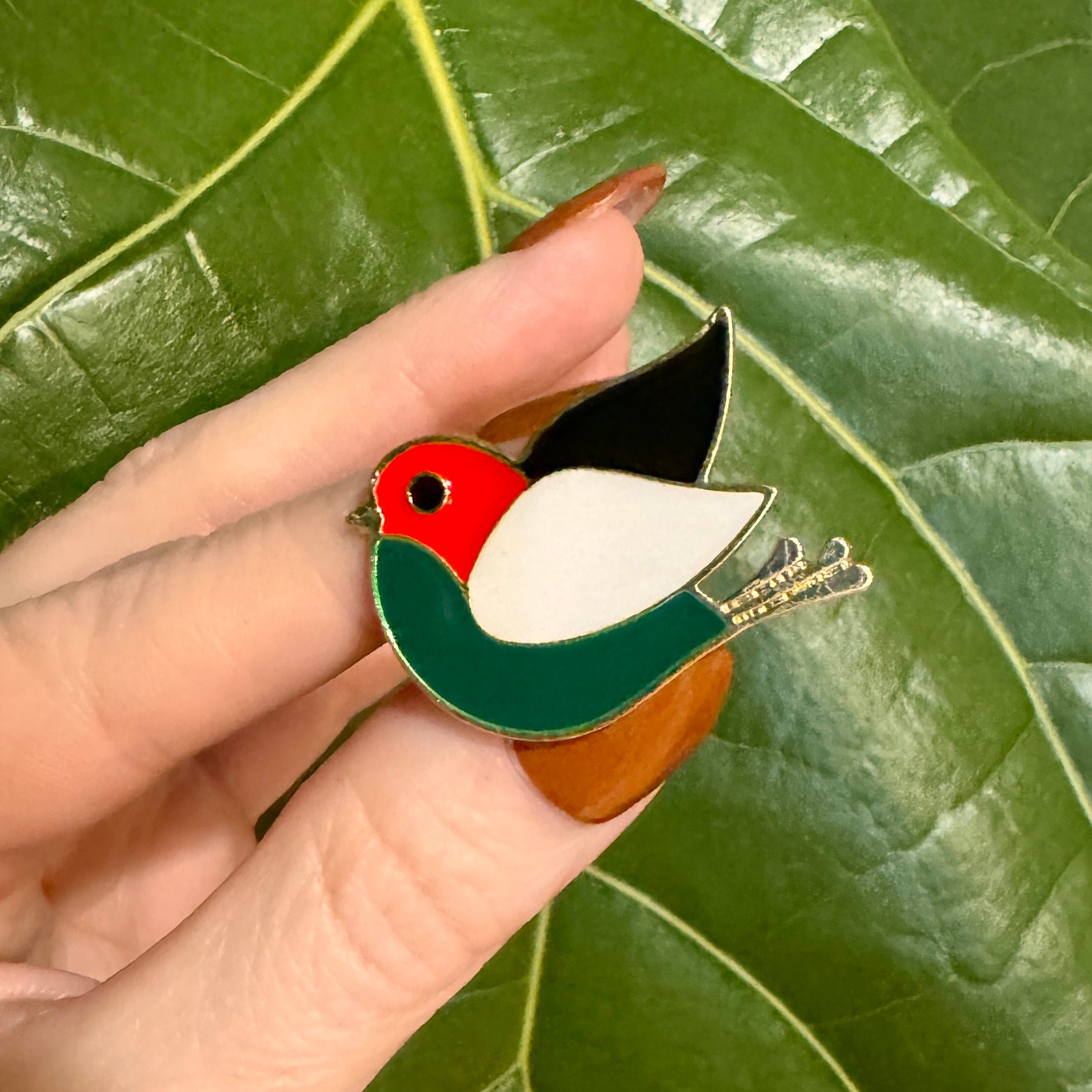 Free Palestine Hard Enamel Pin / Bird