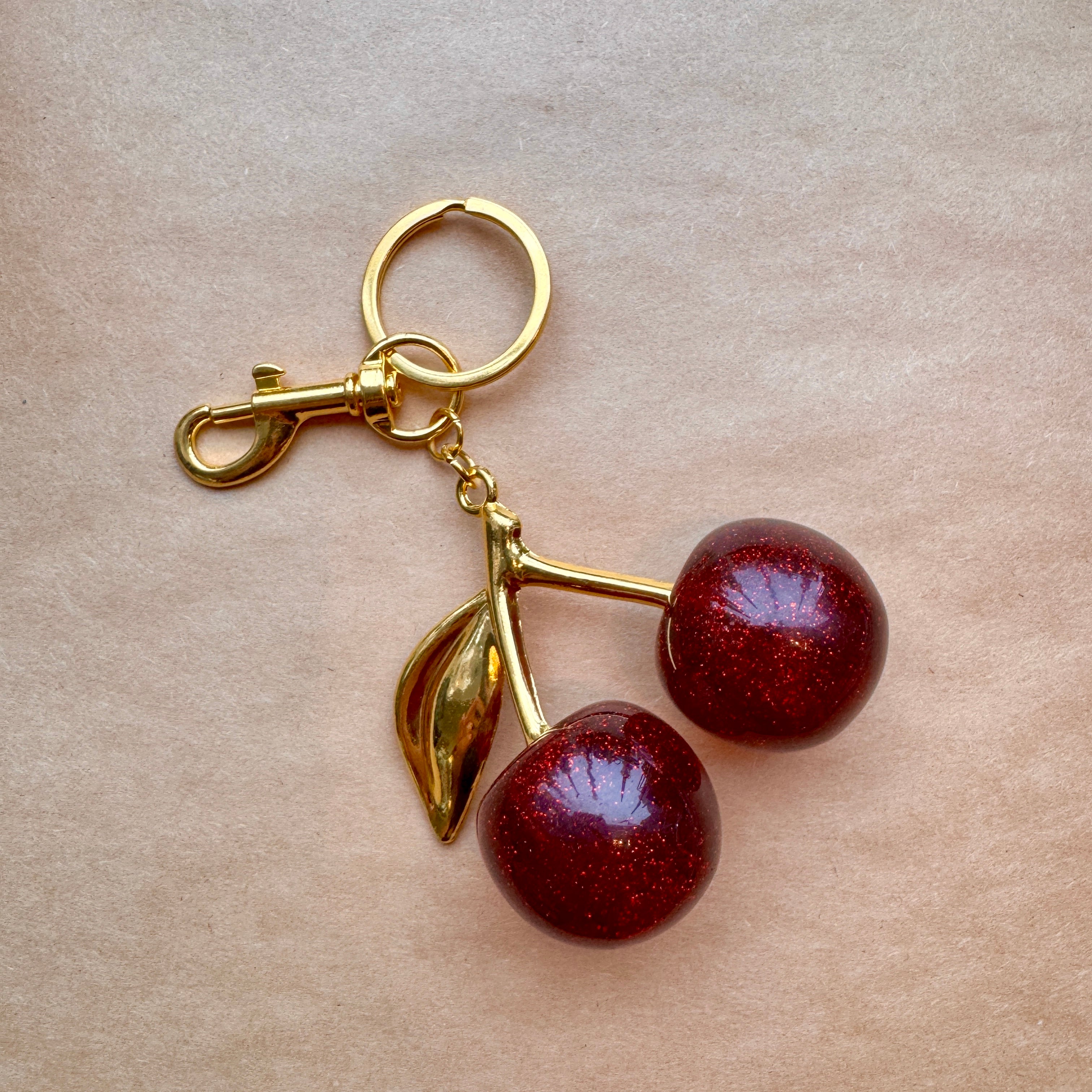 Cherries Keychain